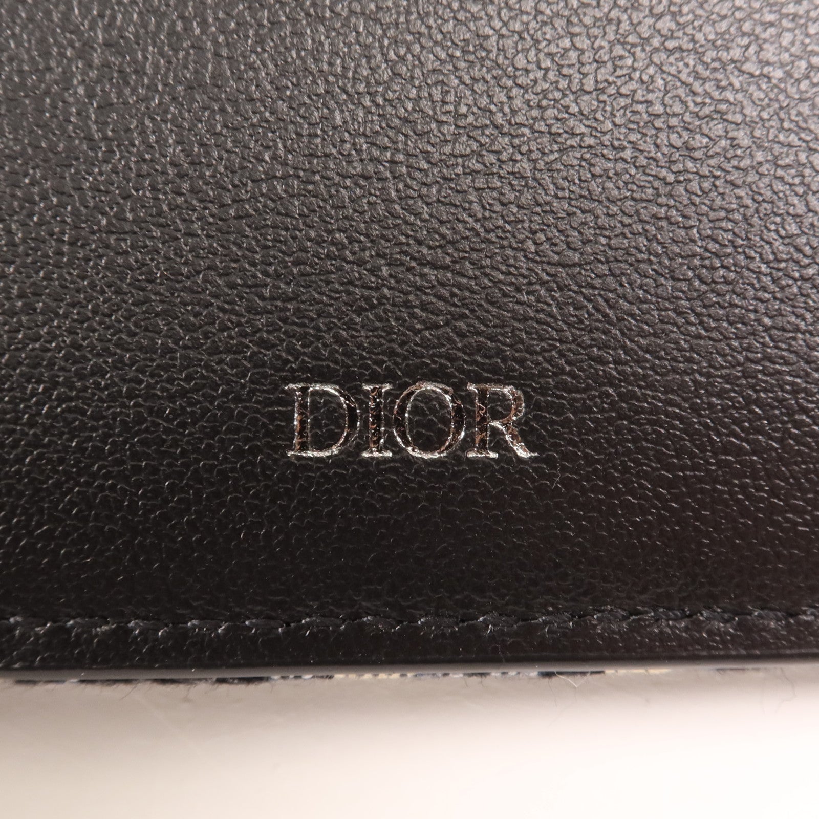 Dior 牛皮皮革/帆布Saddle Bifold Wallet銀扣錢包