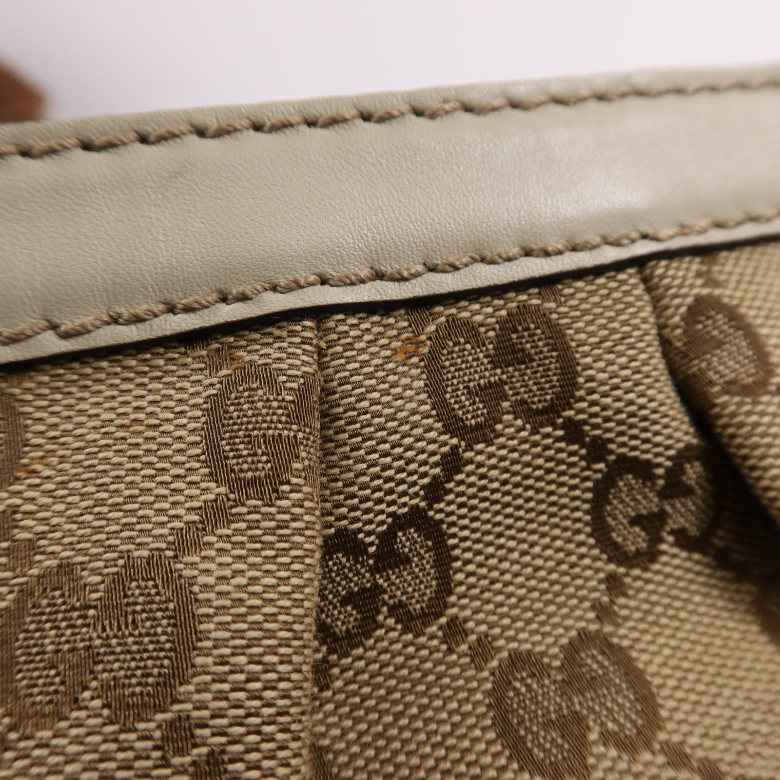 GUCCI 帆布Shoulder Bag金扣肩背袋