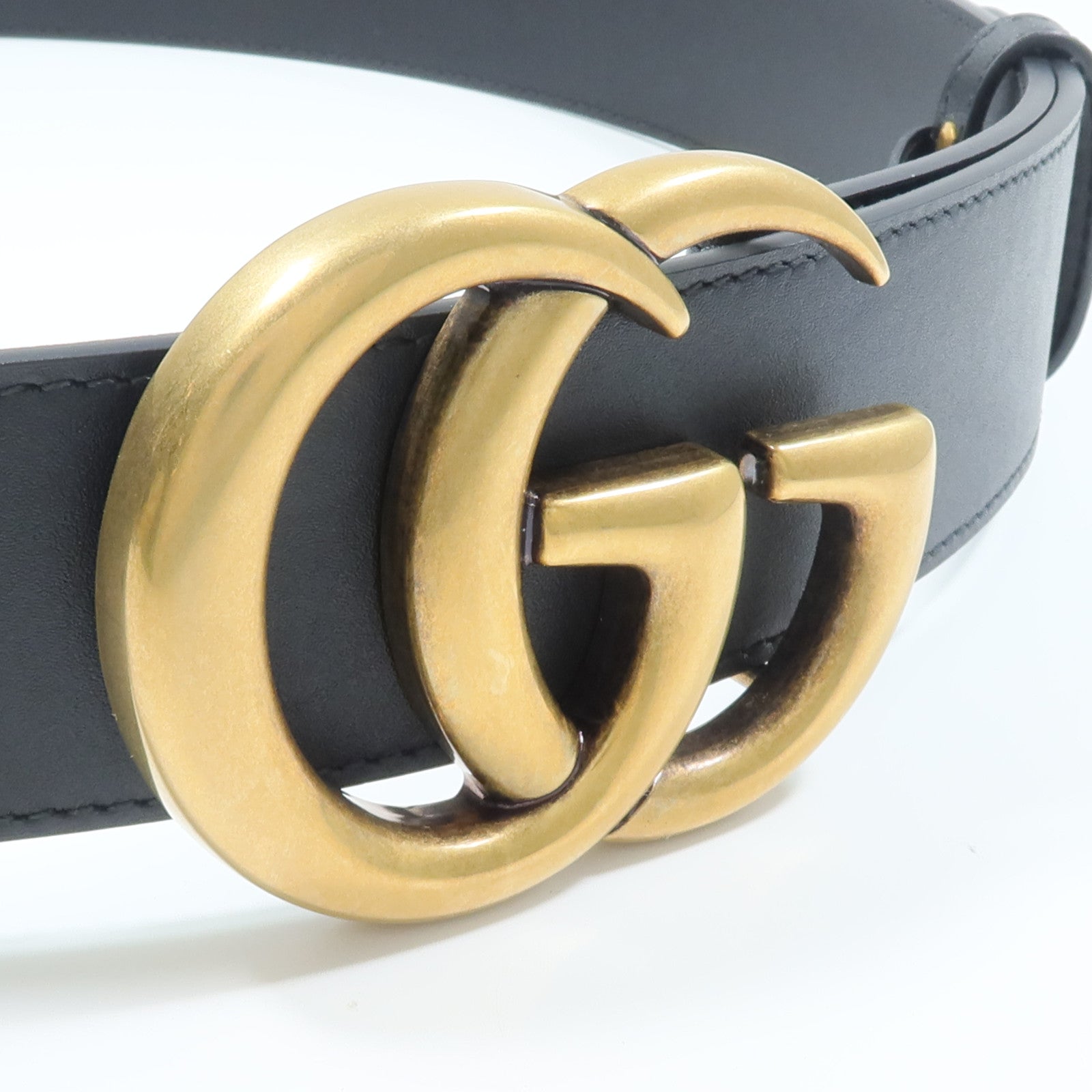 GUCCI 牛皮皮革GG Marmont皮帶