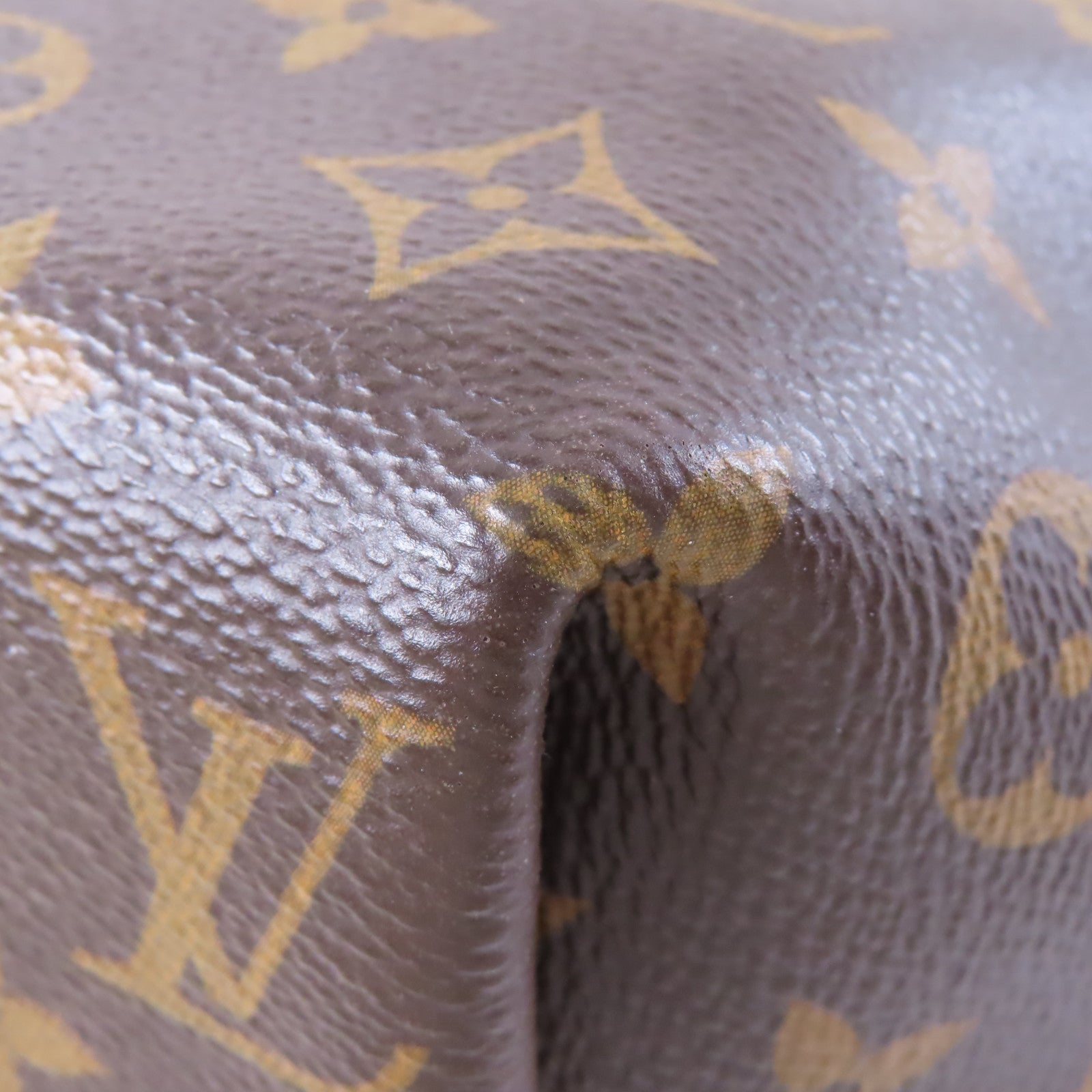 LOUIS VUITTON Monogram Turenne MM金扣手挽肩背兩用袋棕色