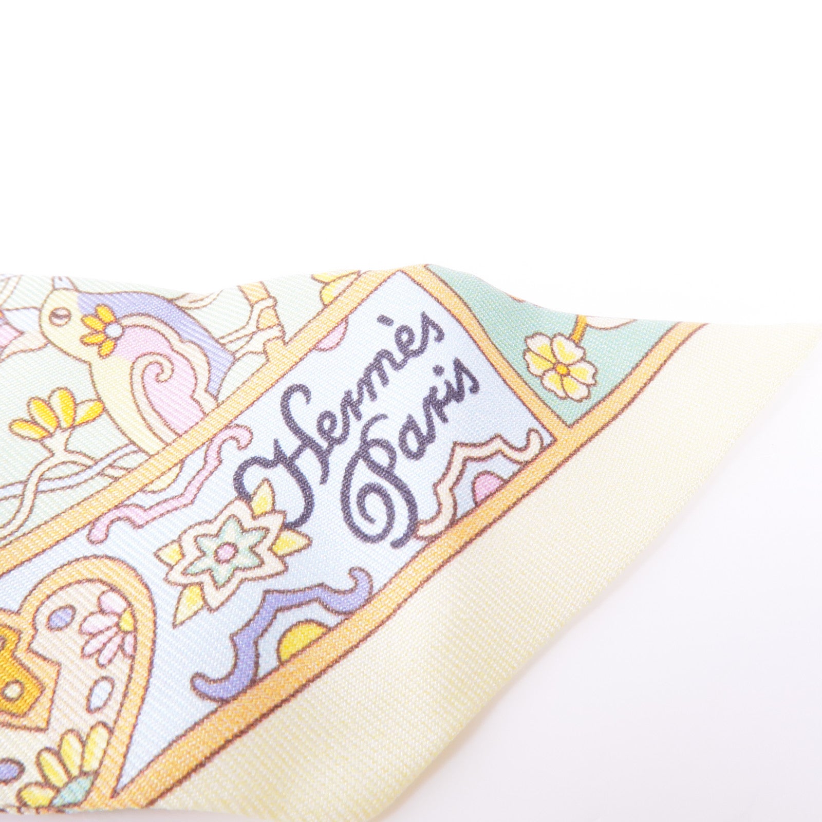 HERMES 絲質Twilly絲巾