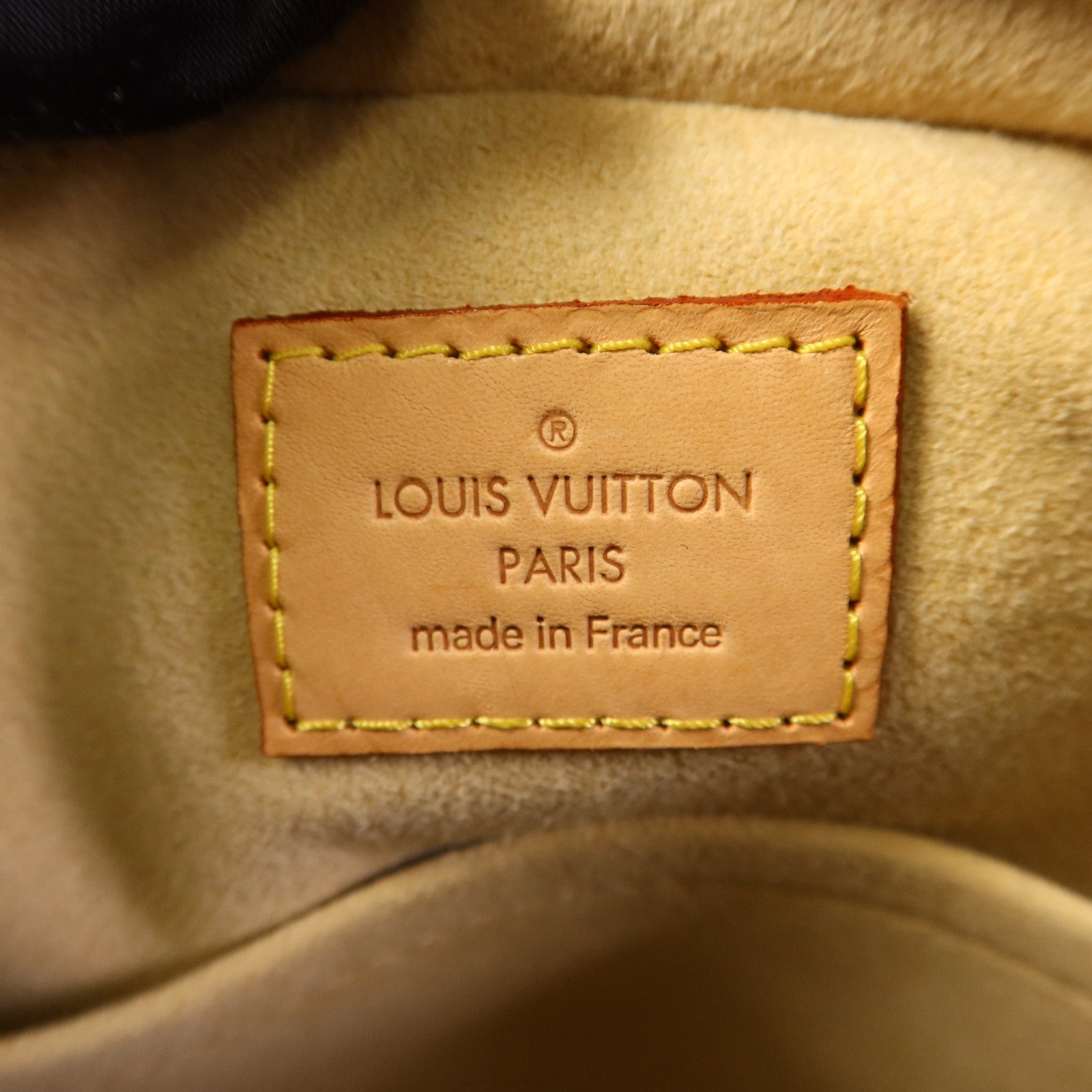 LOUIS VUITTON Monogram Manhattan PM金扣手挽袋棕色