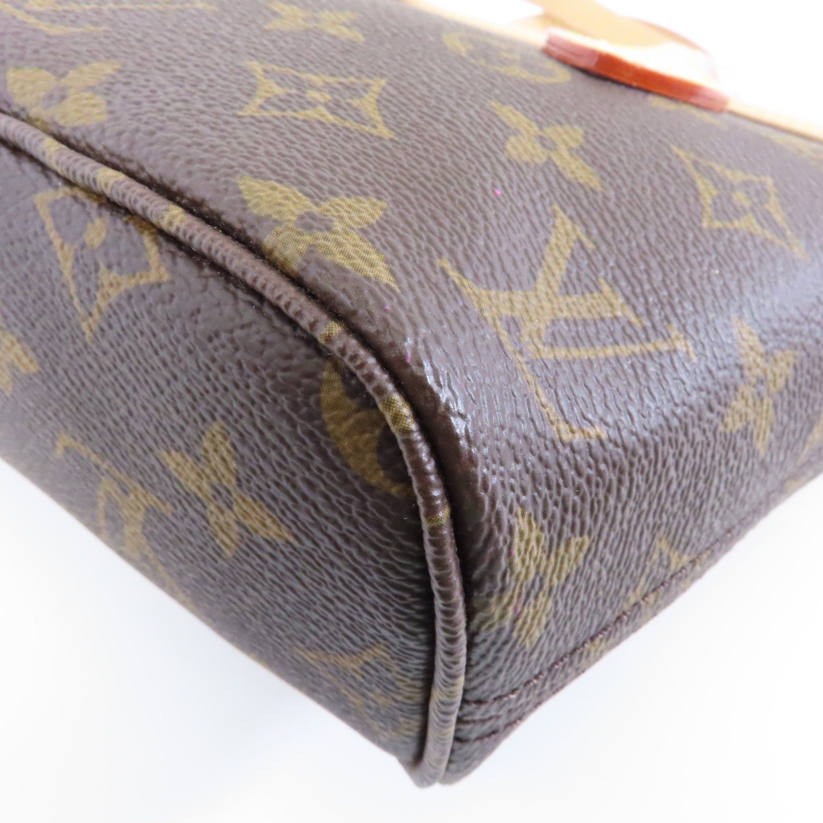 LOUIS VUITTON Monogram Neverfull BB金扣手挽肩背兩用袋啡色