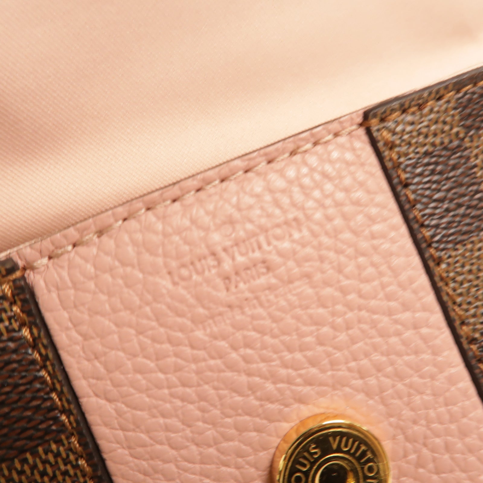 LOUIS VUITTON Damier Bond Street Magnolia金扣手挽肩背兩用袋