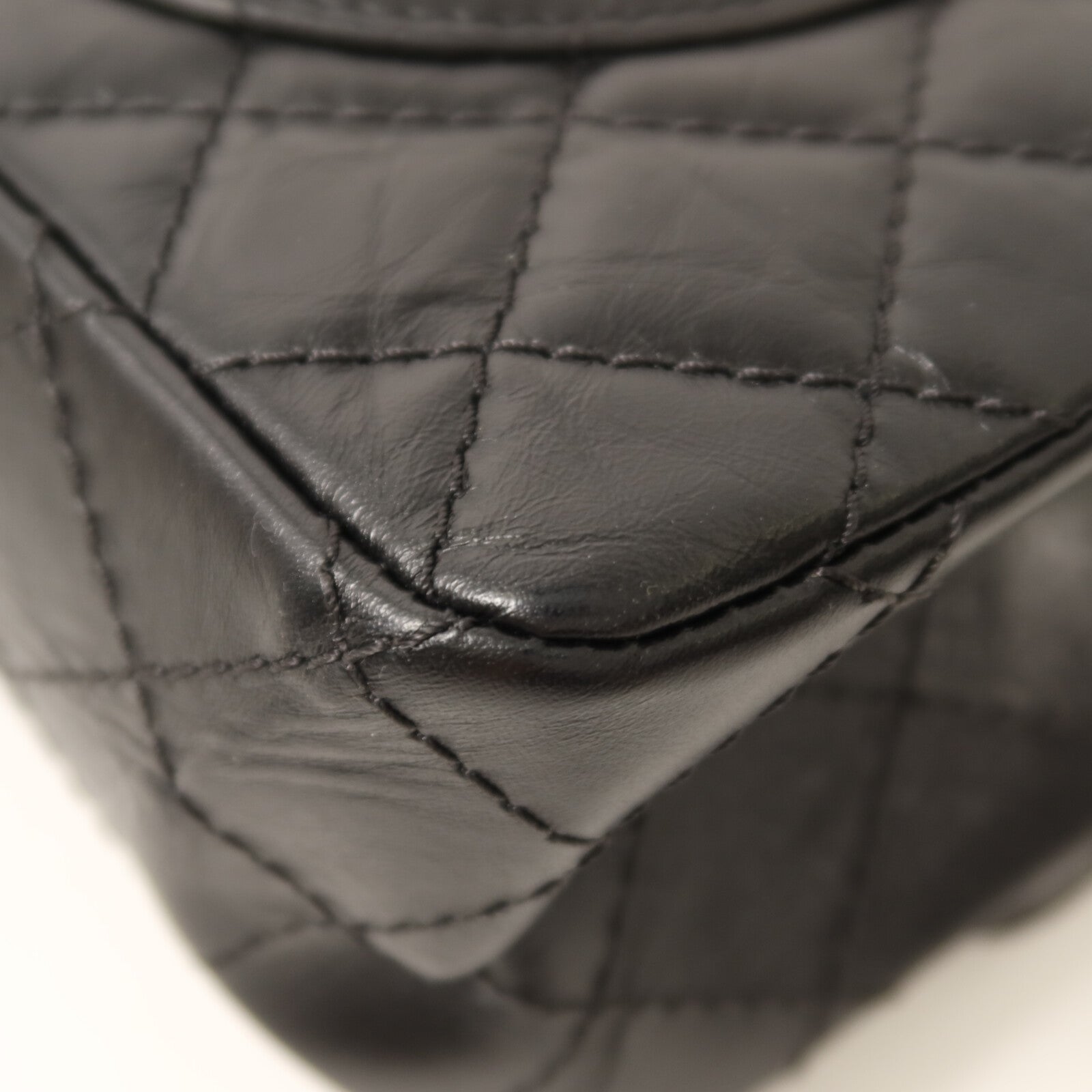 CHANEL 牛皮皮革2.55銀扣鏈帶肩背袋