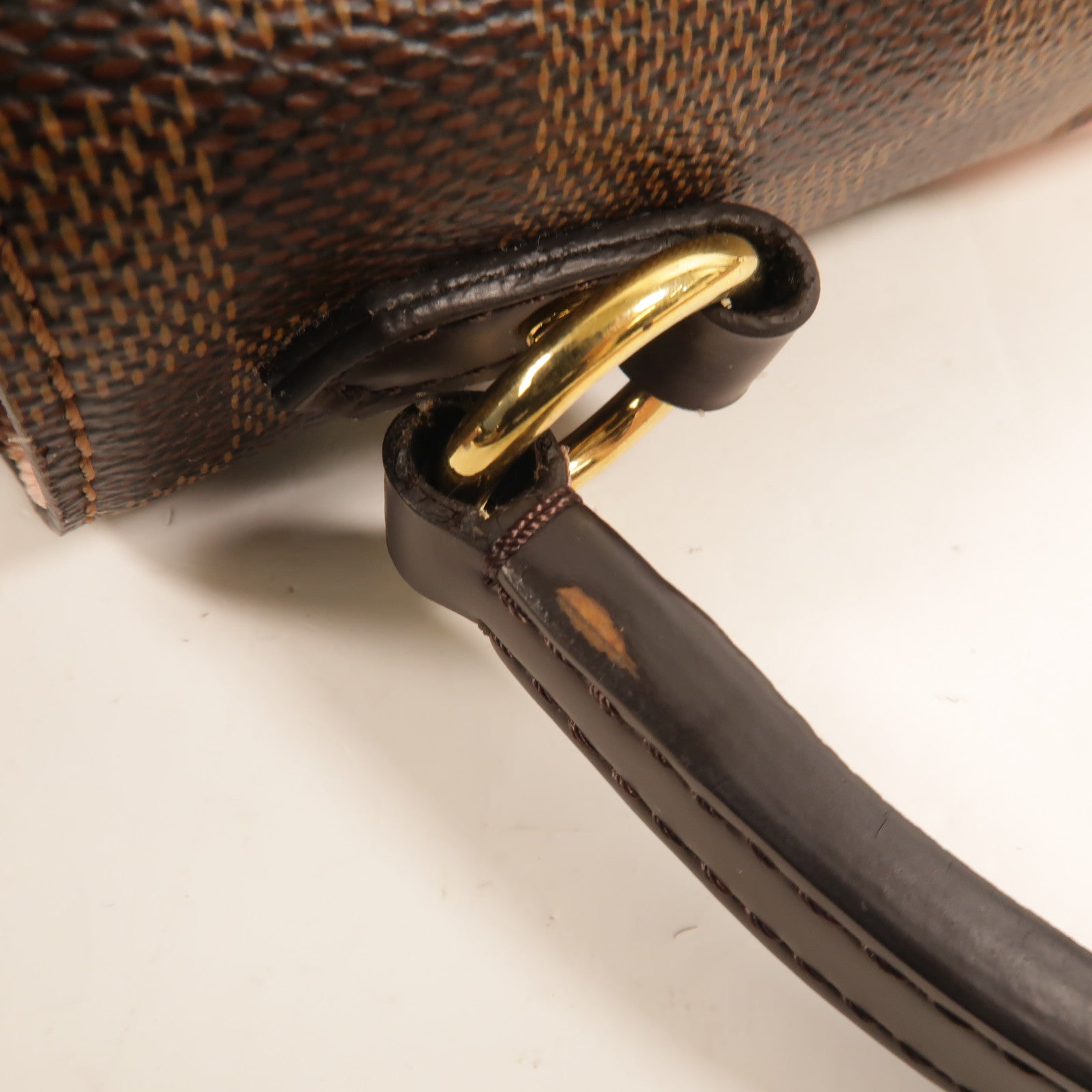 LOUIS VUITTON Damier Bond Street Magnolia金扣手挽肩背兩用袋