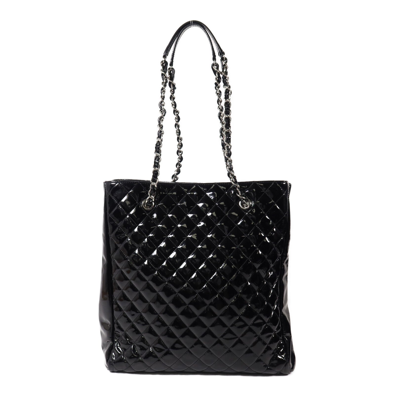 CHANEL 漆皮皮革Chain Shoulder鏈帶肩背袋