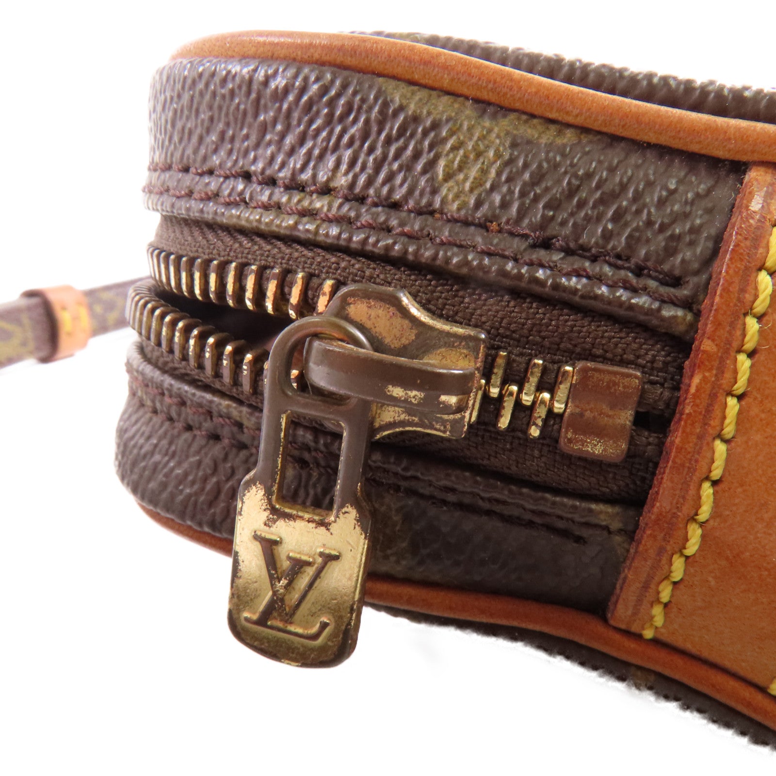 LOUIS VUITTON Monogram Marly Bandouliere金扣肩背袋棕色