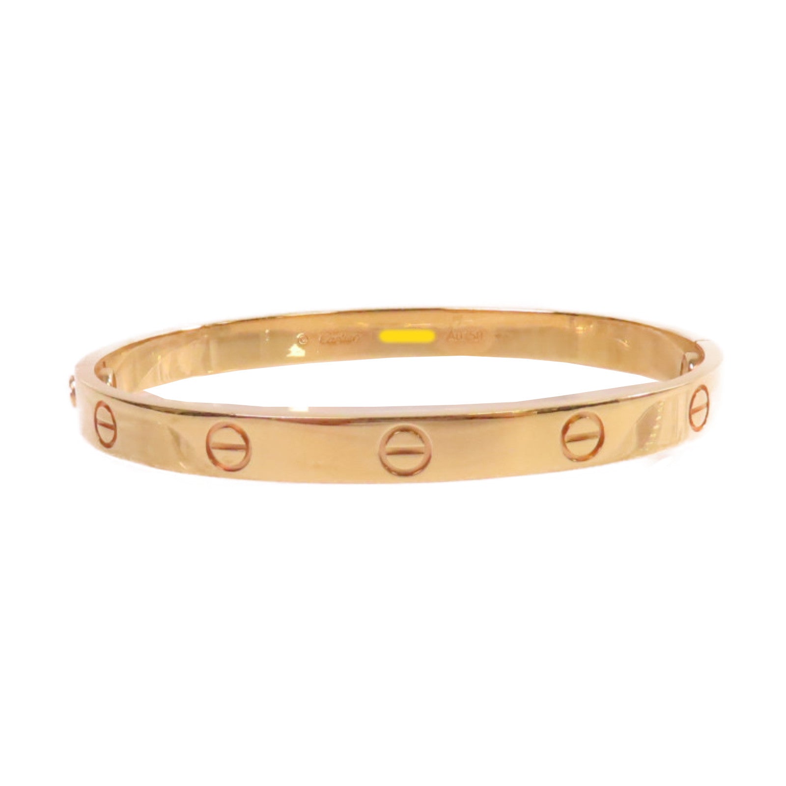 CARTIER 18K玫瑰金Love Bracelet手鐲#18