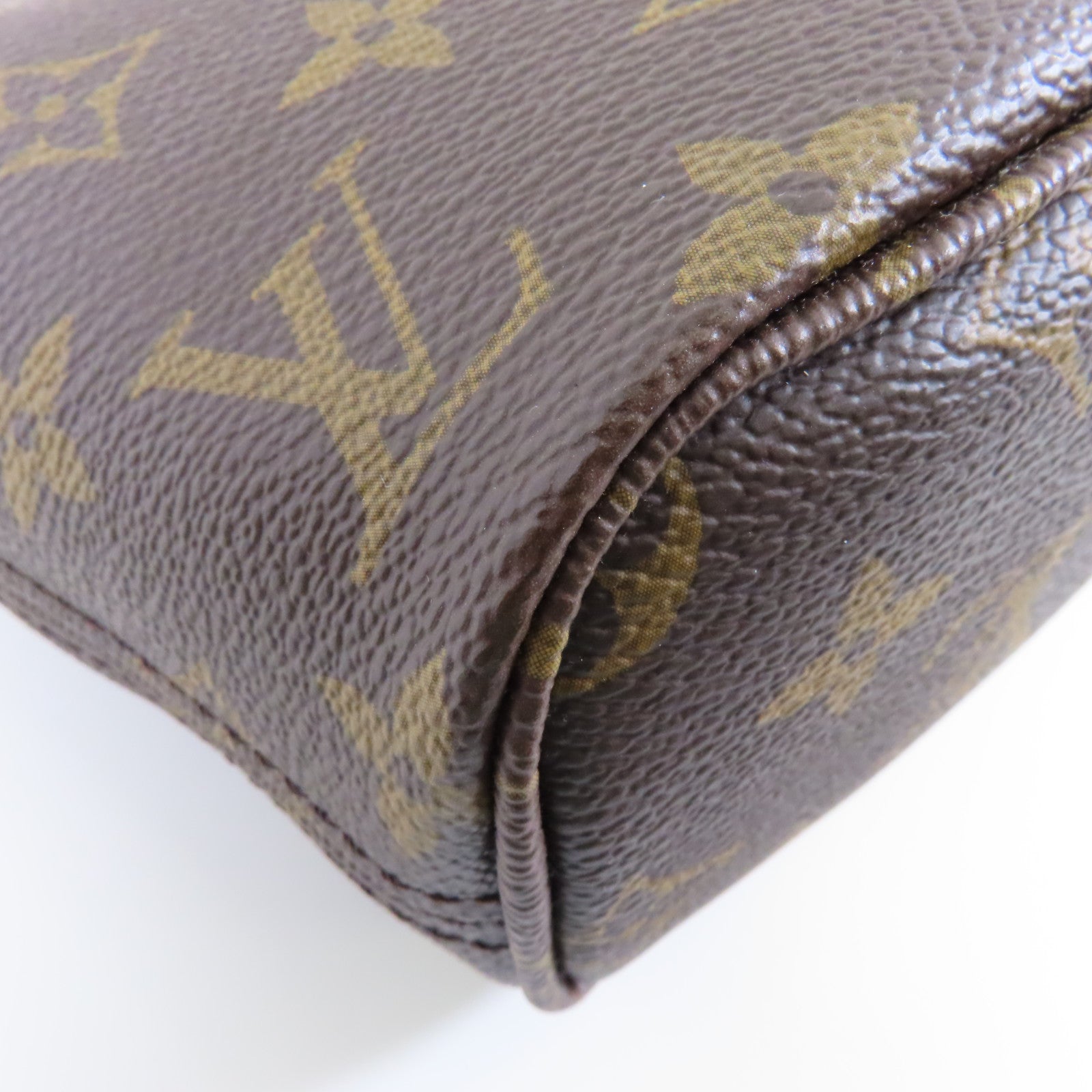 LOUIS VUITTON Monogram Neverfull BB金扣手挽肩背兩用袋啡色