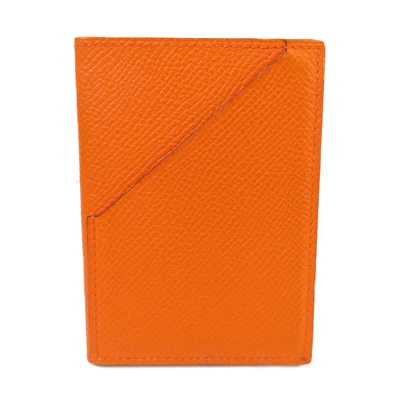 HERMES Epsom皮革Card Case卡片套Orange橙色