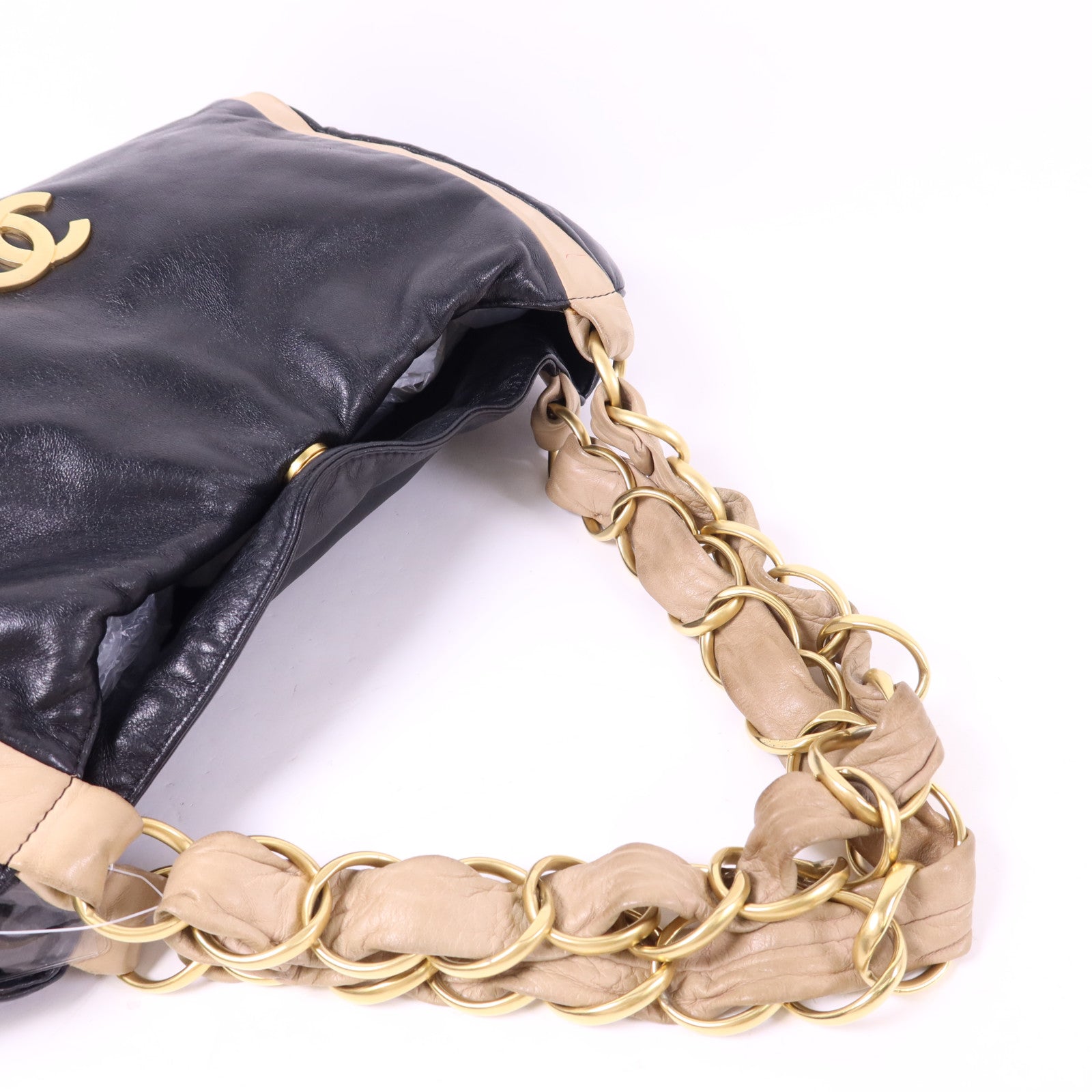 CHANEL 羊皮皮革Shoulder Bag金扣肩背袋