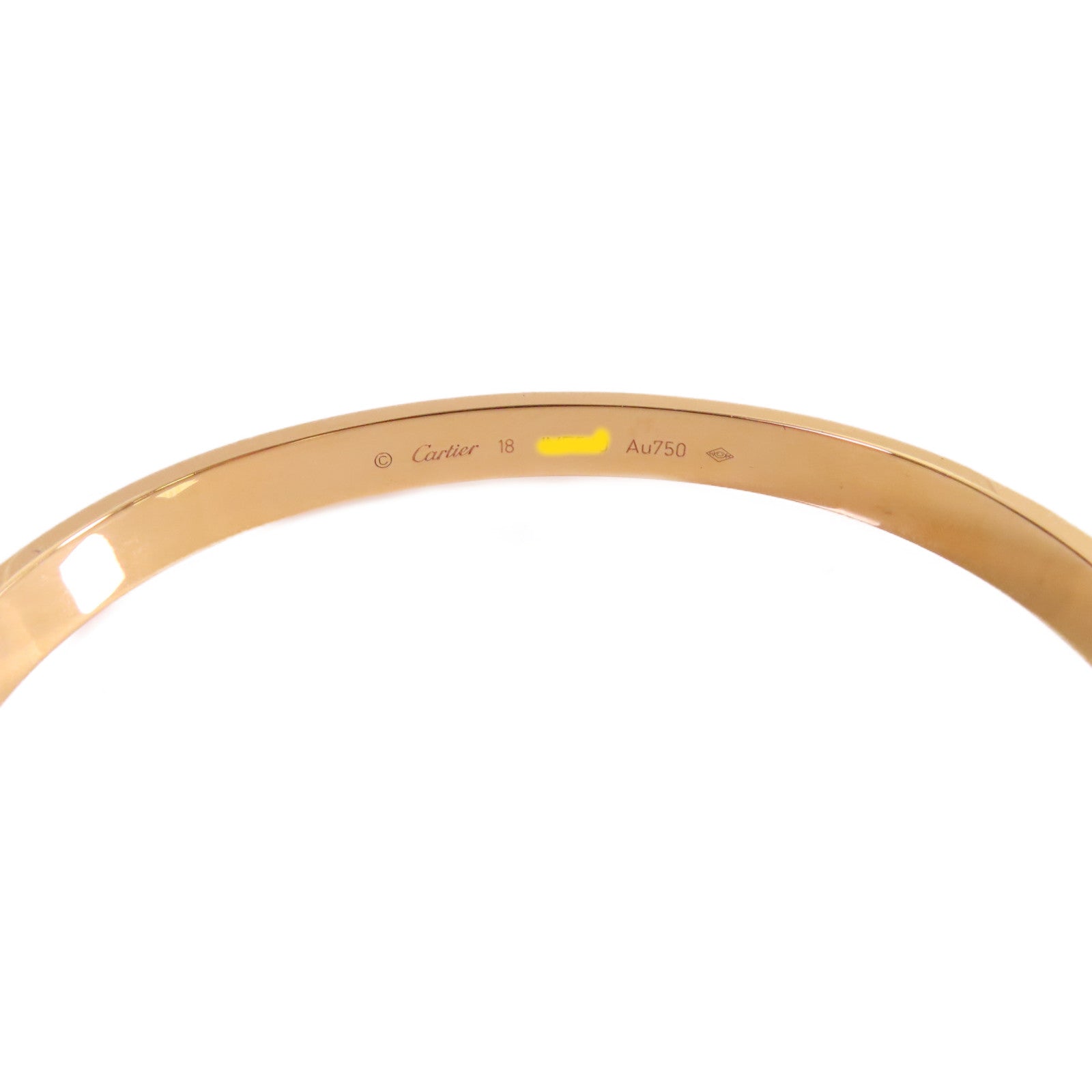 CARTIER 18K玫瑰金Love Bracelet手鐲#18