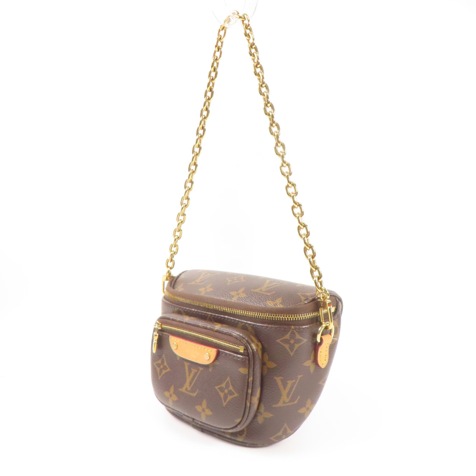 LOUIS VUITTON Monogram Mini Bumbag金扣手挽肩背兩用袋