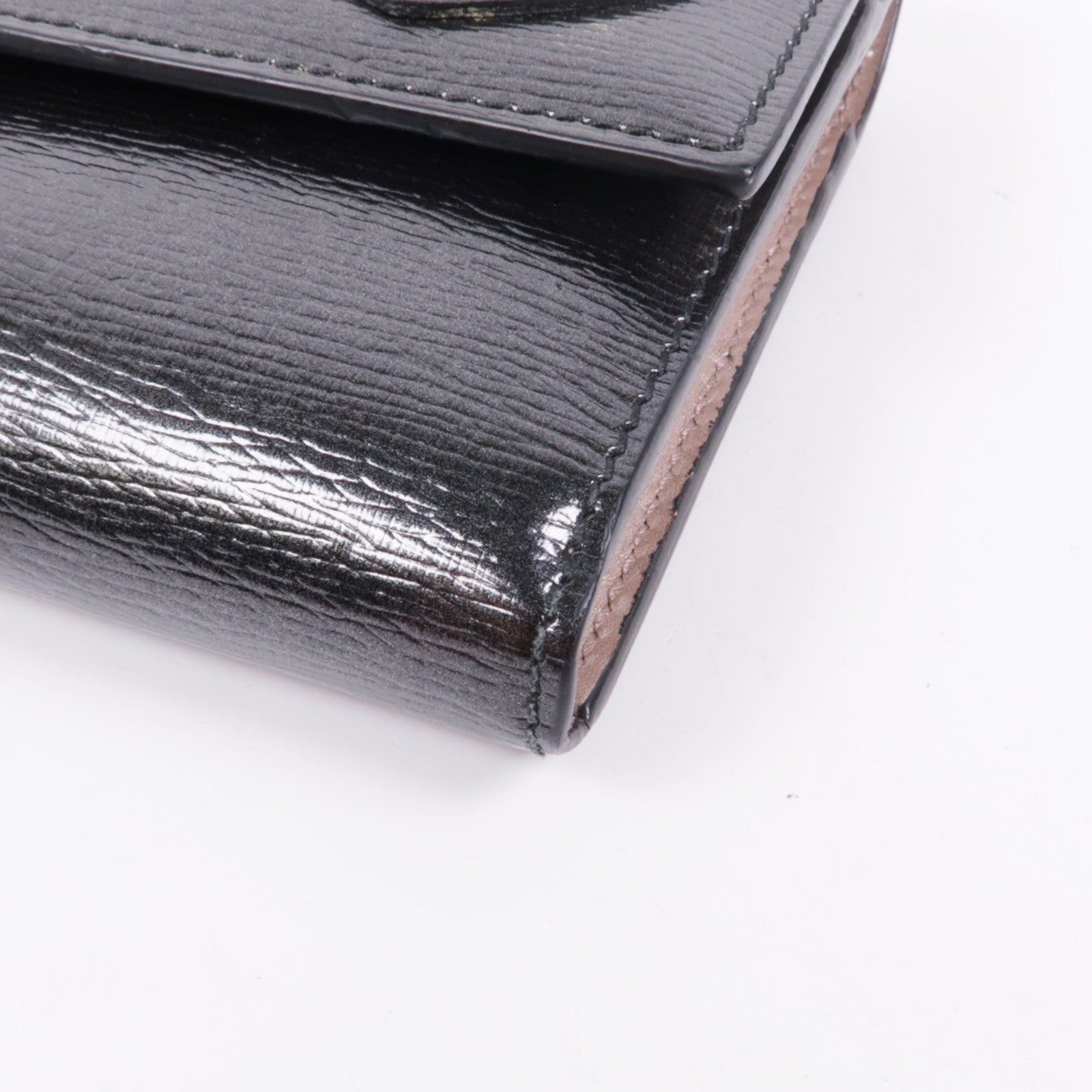 GUCCI GG GHW Long Wallet 251861 Calfskin Leather Black