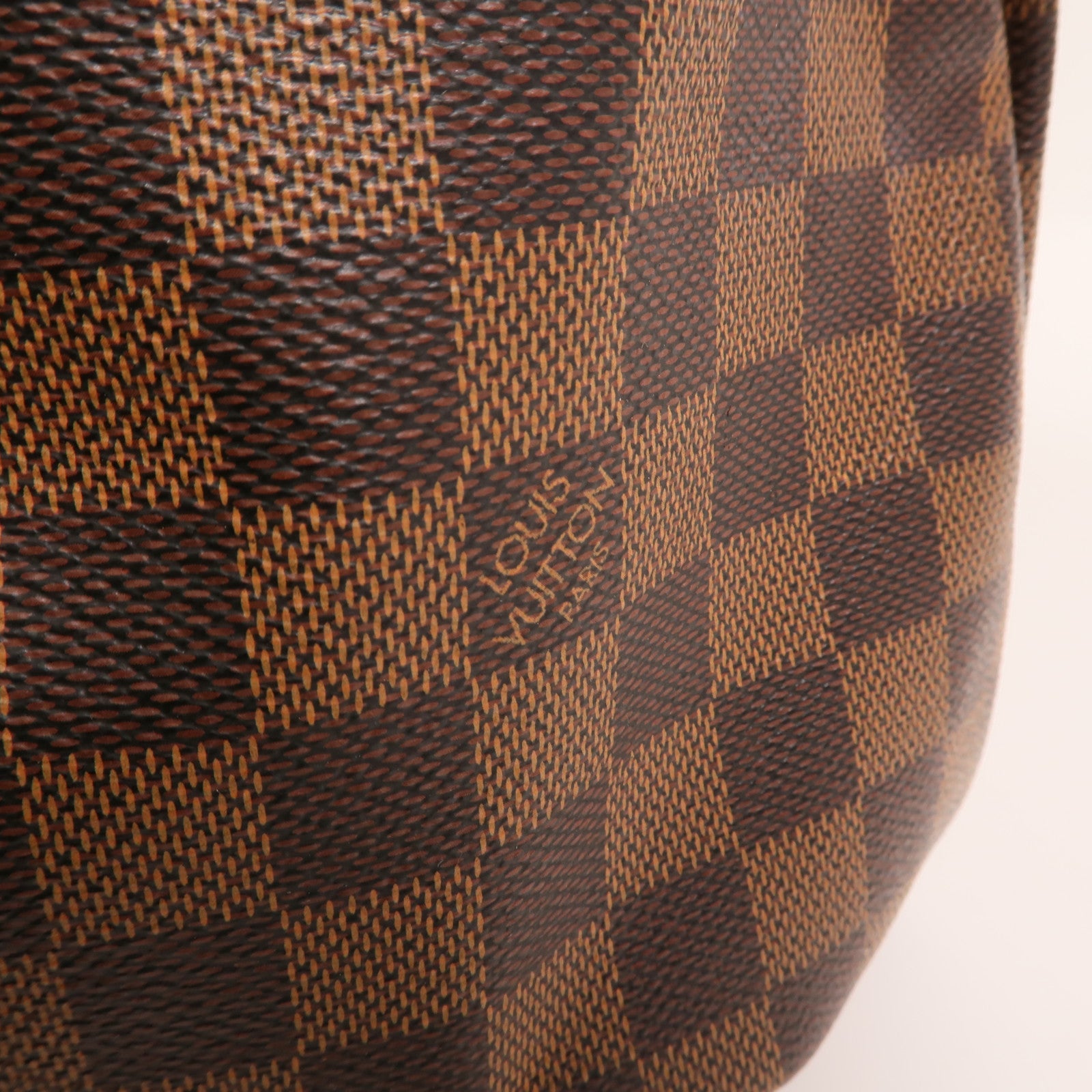 LOUIS VUITTON Damier Speedy 30金扣手挽袋