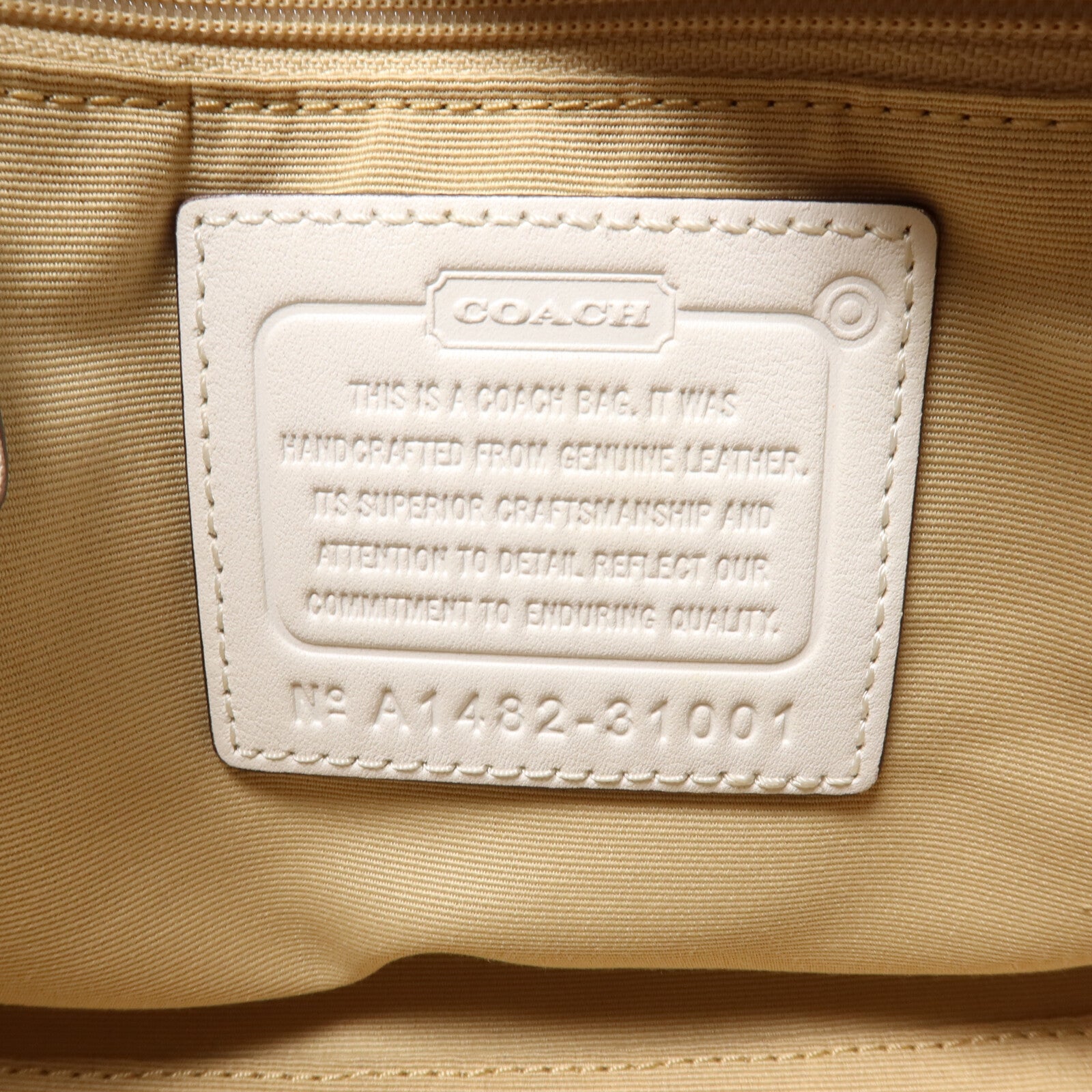 COACH 牛皮皮革2 Way Shoulder手挽肩背兩用袋