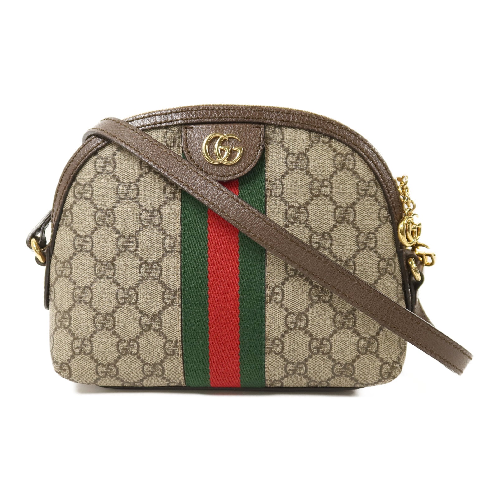 GUCCI 塗層帆布Ophidia金扣肩背袋