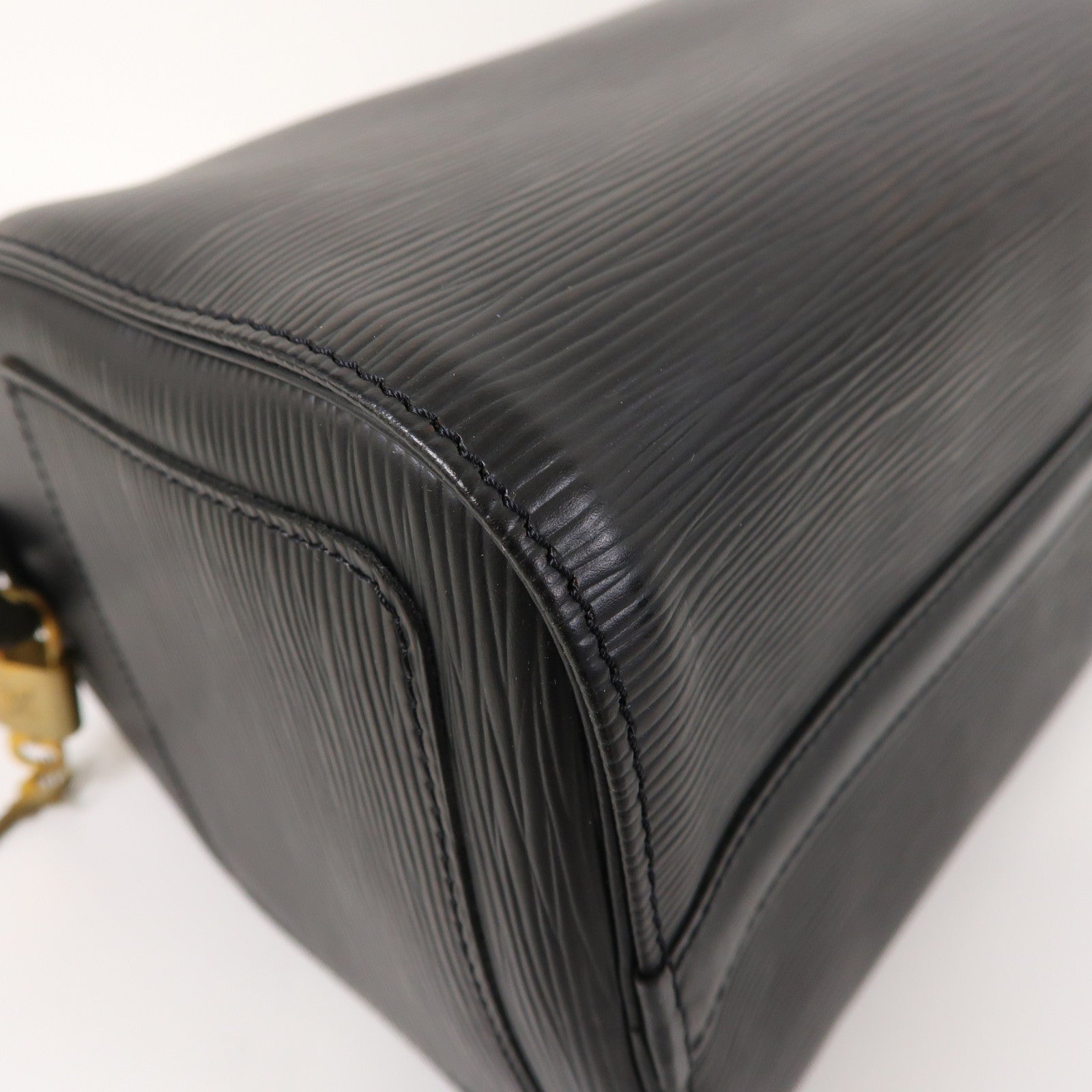 LOUIS VUITTON Epi Speedy 25金扣手挽袋黑色