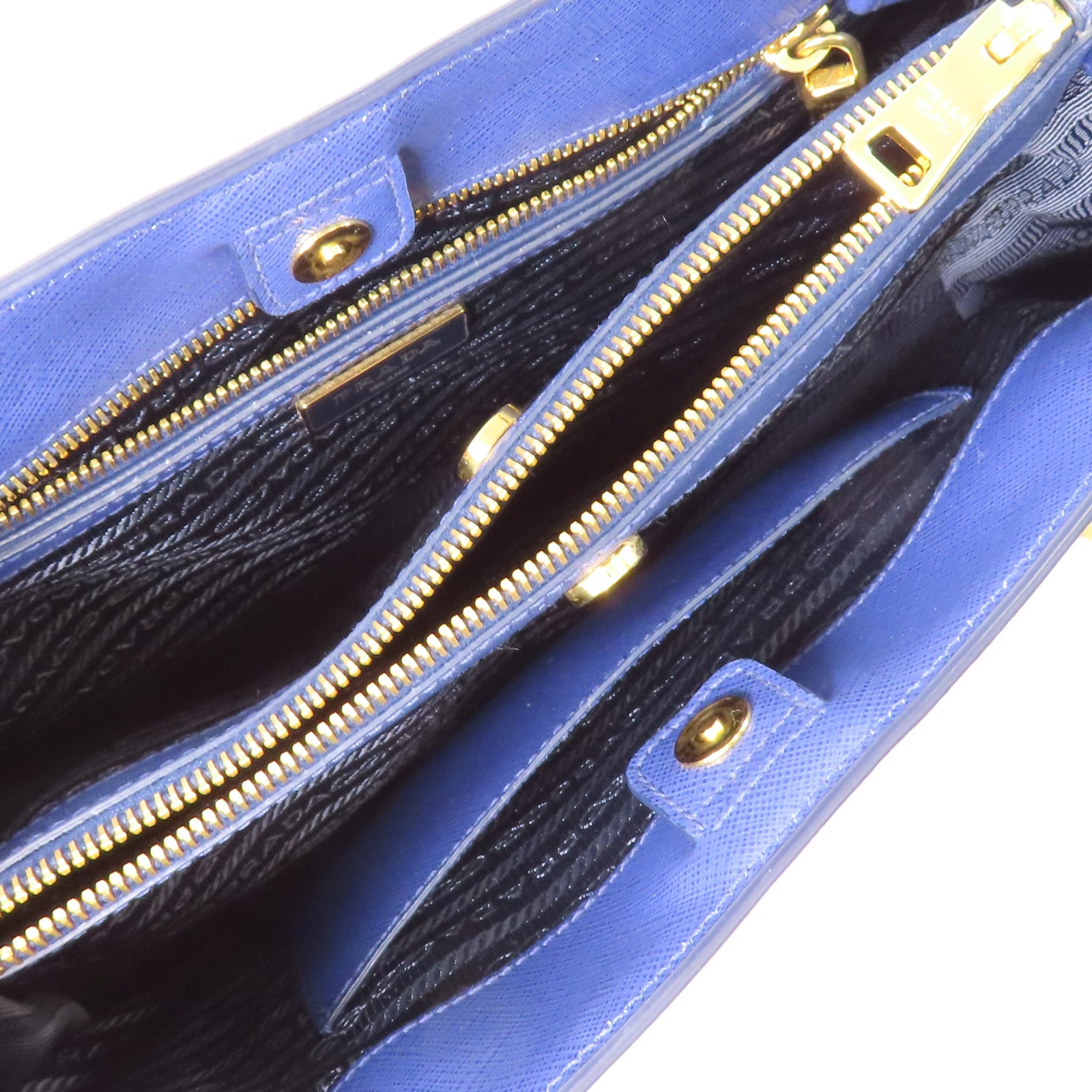 PRADA 牛皮皮革Galleria金扣手挽肩背兩用袋