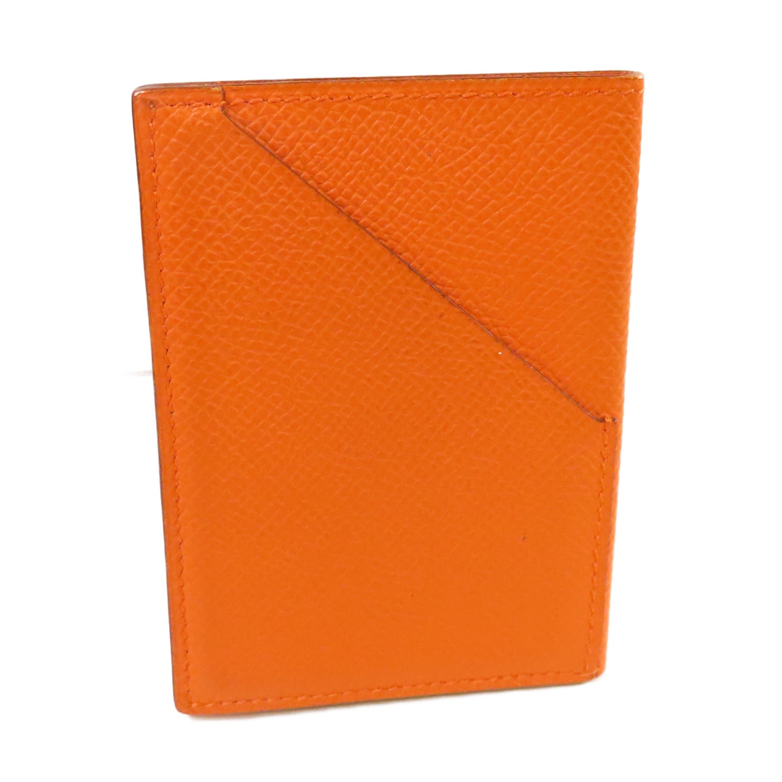 HERMES Epsom皮革Card Case卡片套Orange橙色