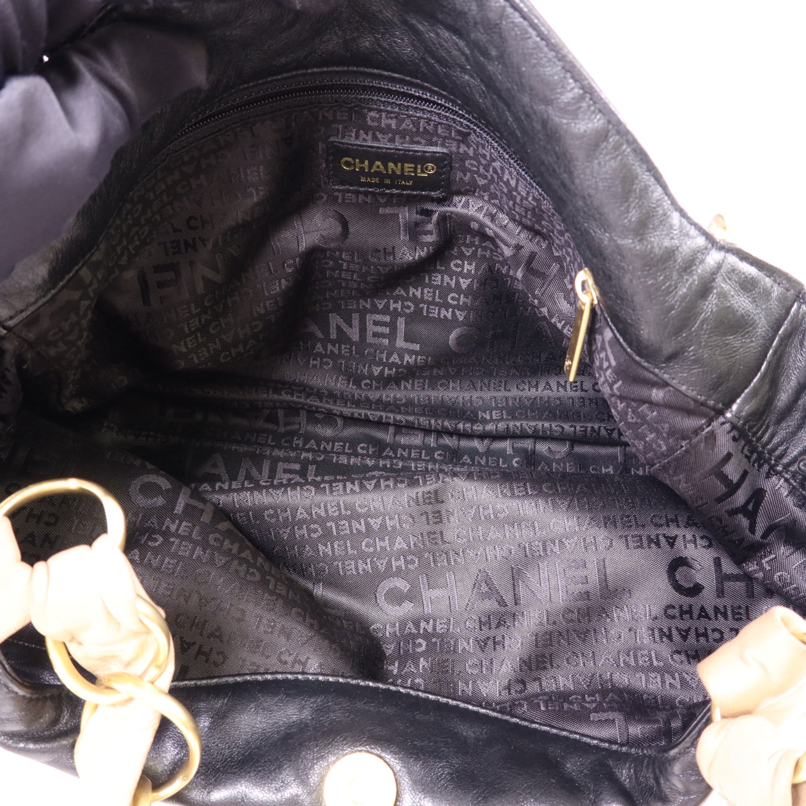 CHANEL 羊皮皮革Shoulder Bag金扣肩背袋