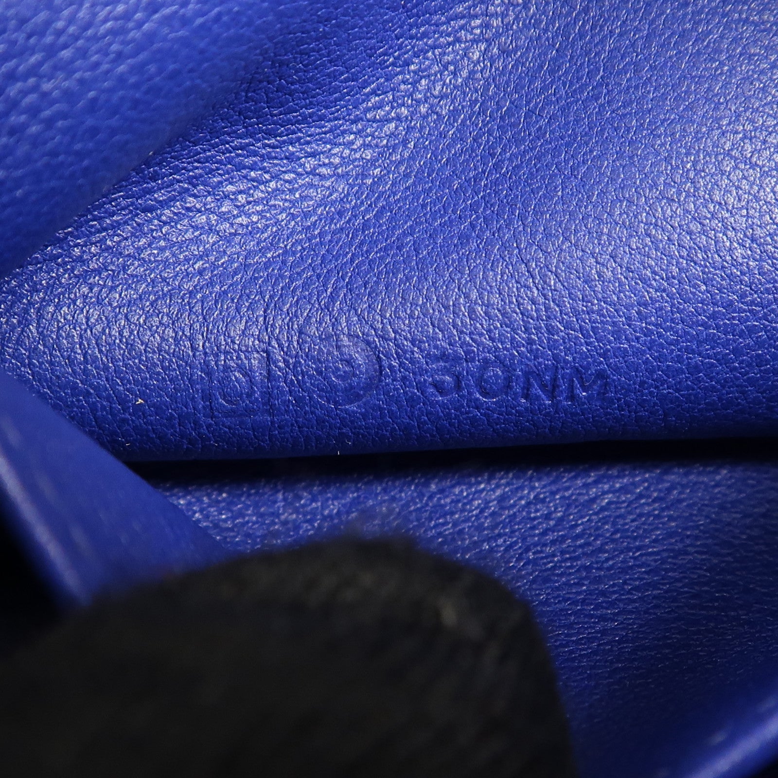 HERMES Swift皮革Mini Bolide銀扣手挽肩背兩用袋Blue Electric