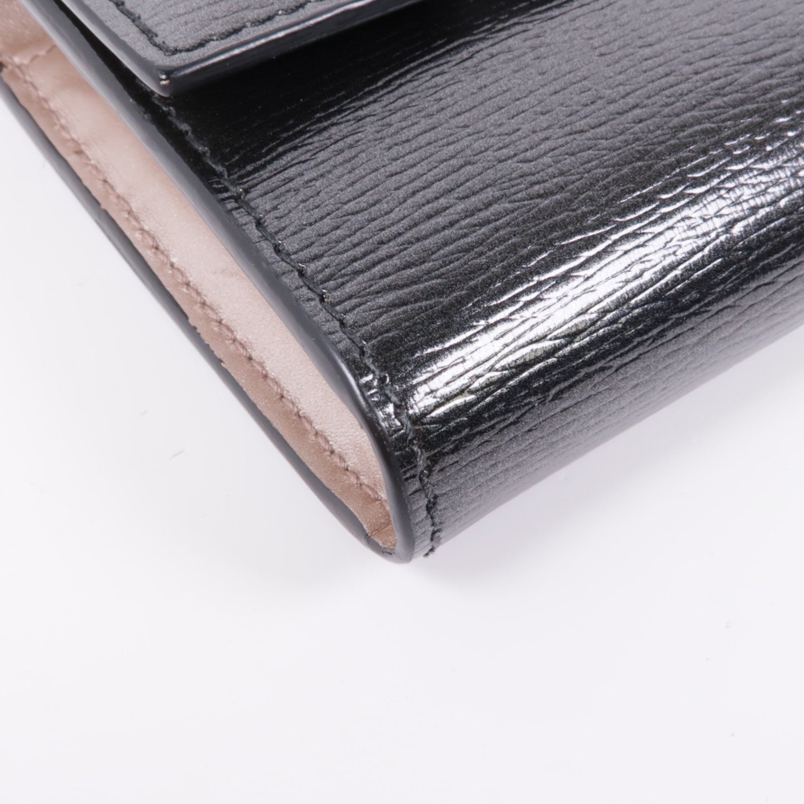 GUCCI GG GHW Long Wallet 251861 Calfskin Leather Black