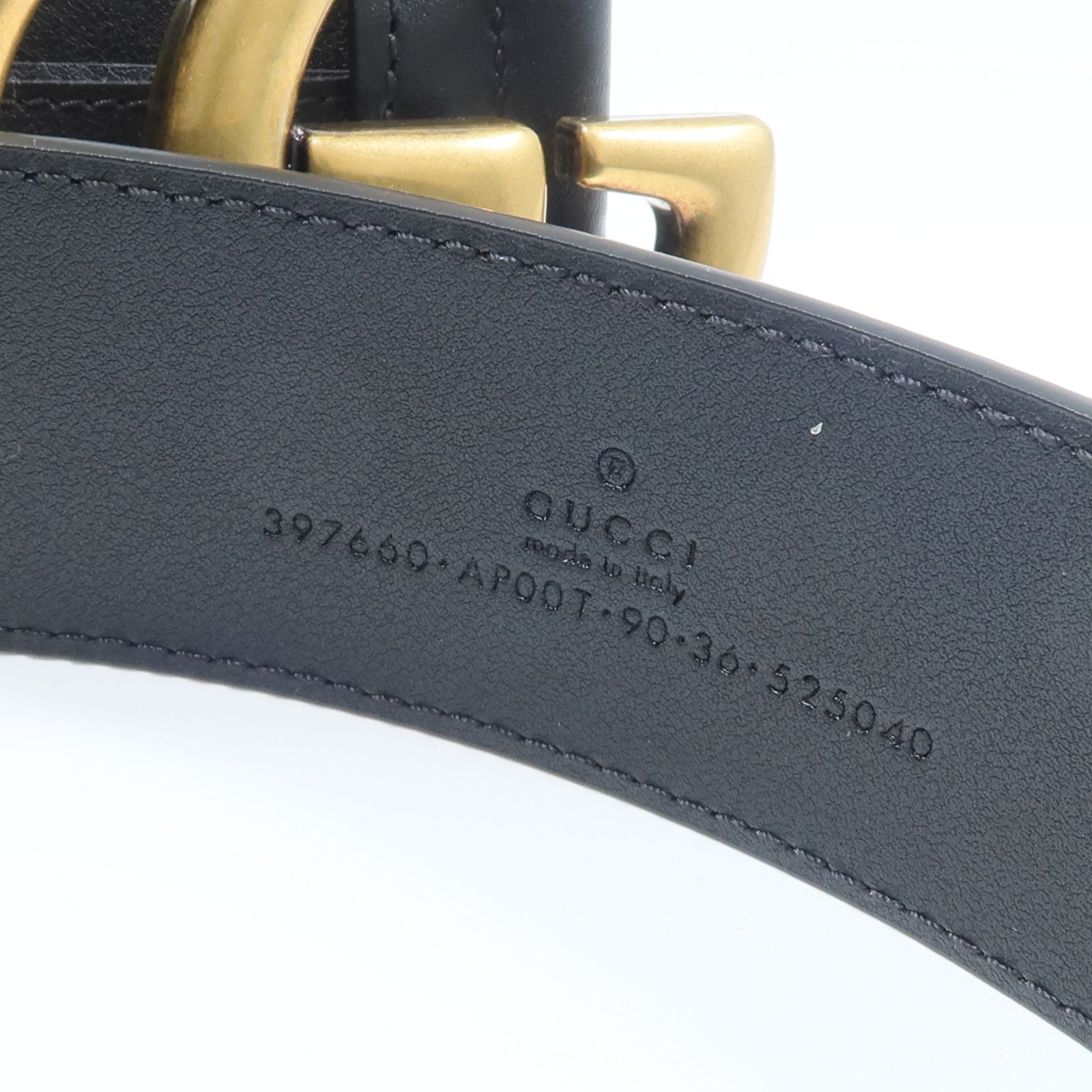 GUCCI 牛皮皮革GG Marmont皮帶