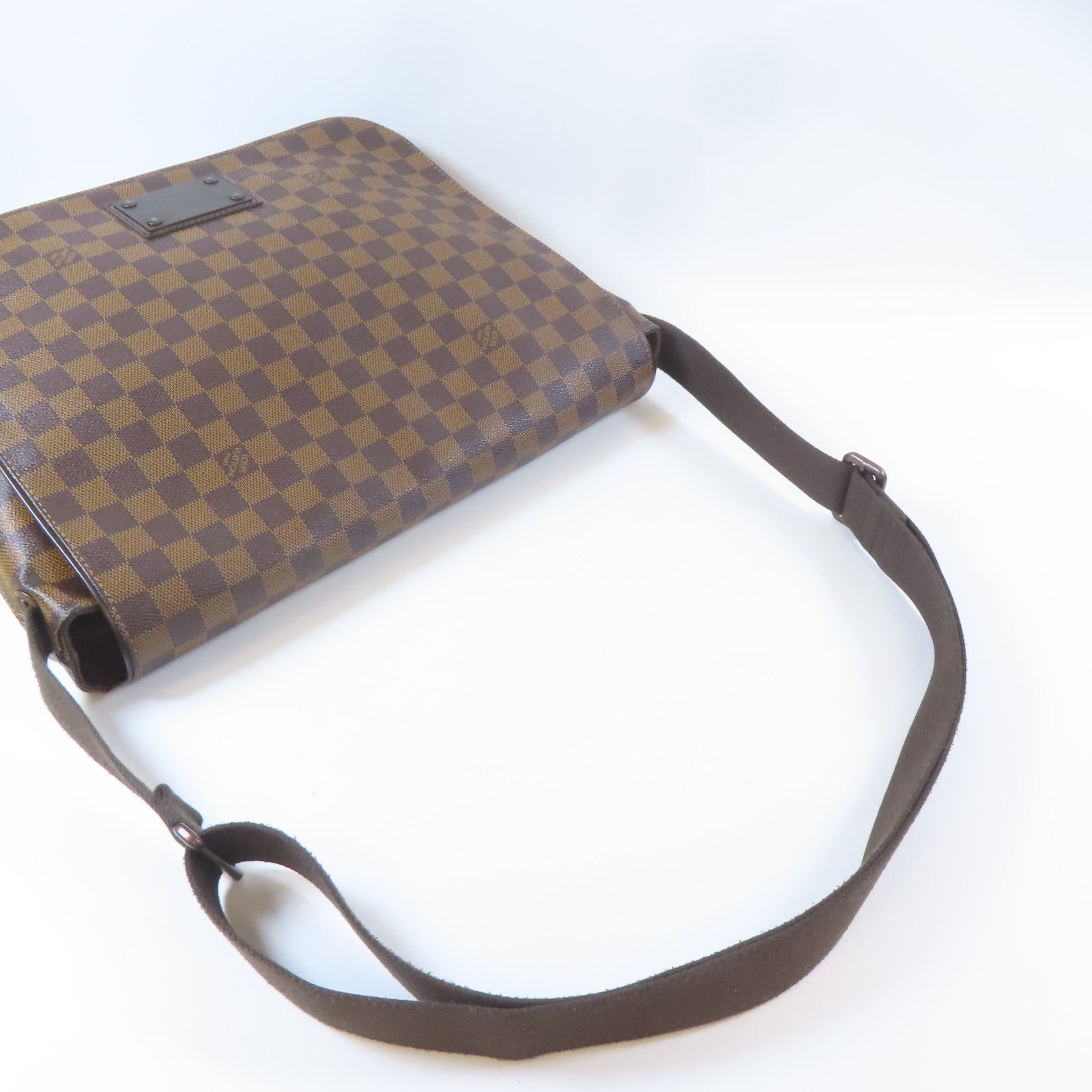 LOUIS VUITTON 【激減優惠】Damier Brooklyn GM金扣肩背袋啡色