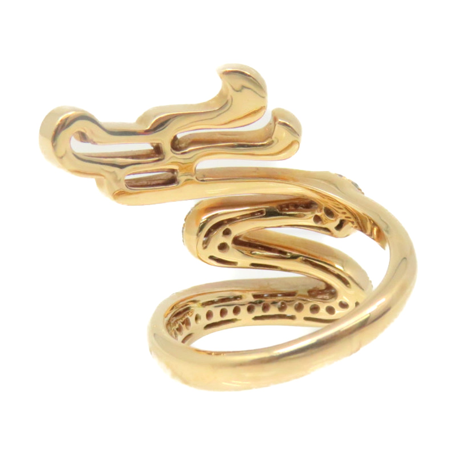 JEWELRY 【激減優惠】18K玫瑰金/0.884ct鑽石/0.02ct紅寶石Diamond Ring戒指US#5.75