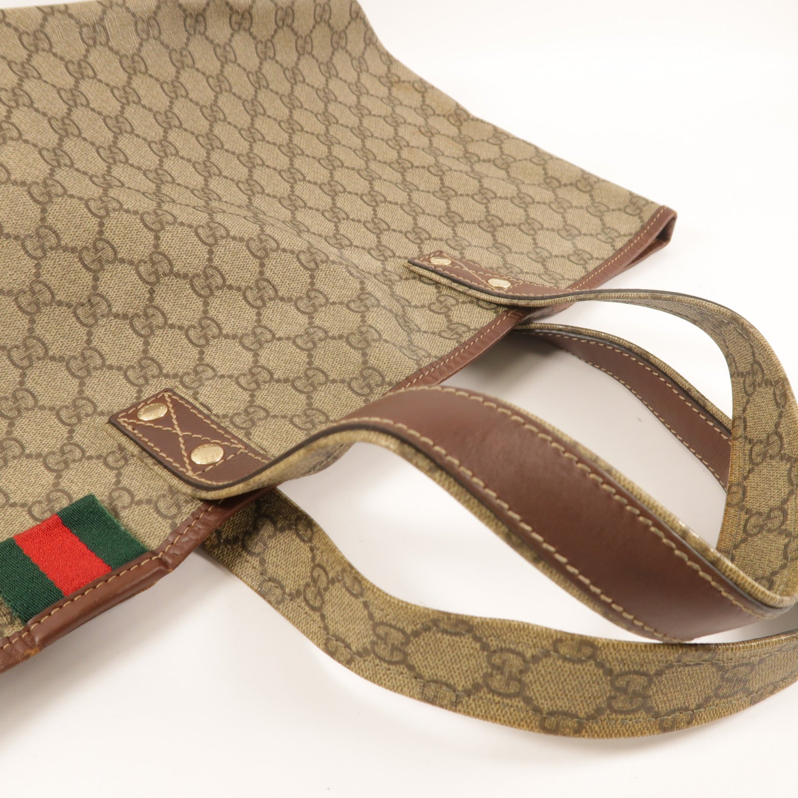GUCCI 塗層帆布Tote bag金扣手挽袋