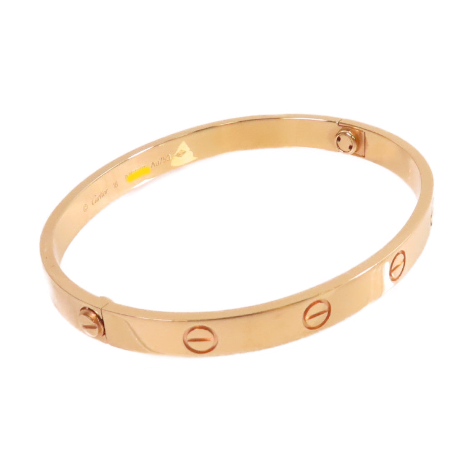 CARTIER 18K玫瑰金Love Bracelet手鐲#18