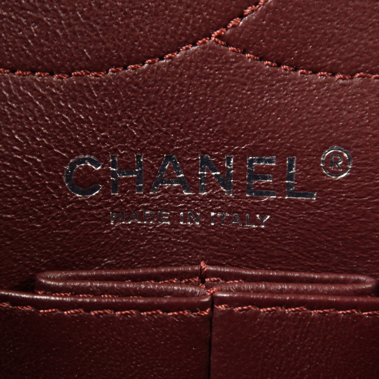 CHANEL 牛皮皮革2.55銀扣鏈帶肩背袋