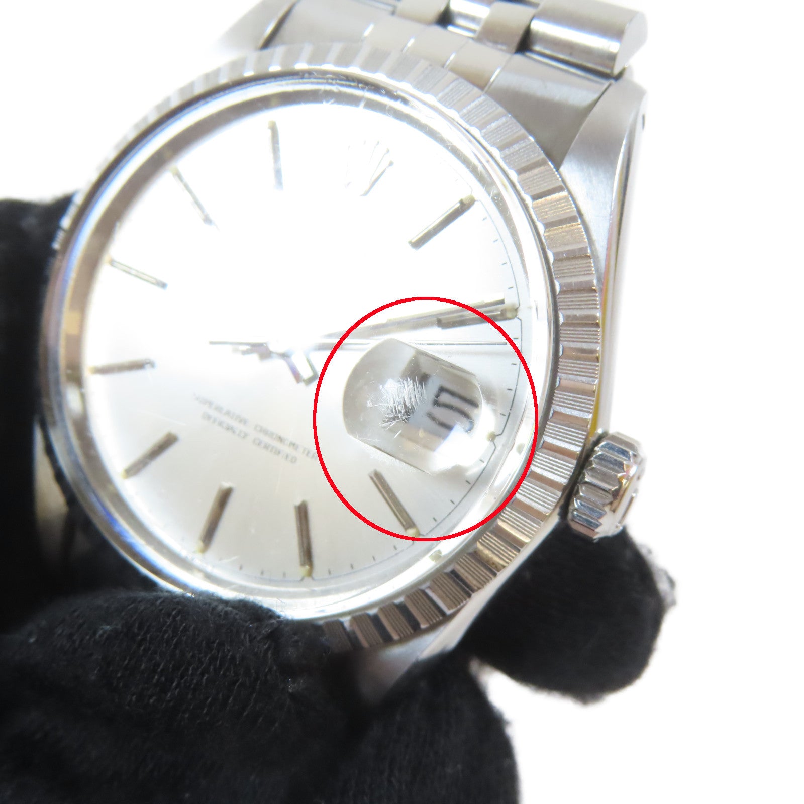 ROLEX Datejust不鏽鋼手錶自動機芯銀色