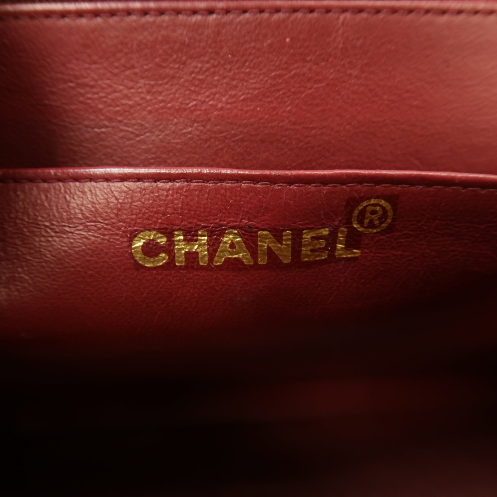 CHANEL 菱格牛皮皮革Chain Shoulder Bag金扣鏈帶肩背袋黑色