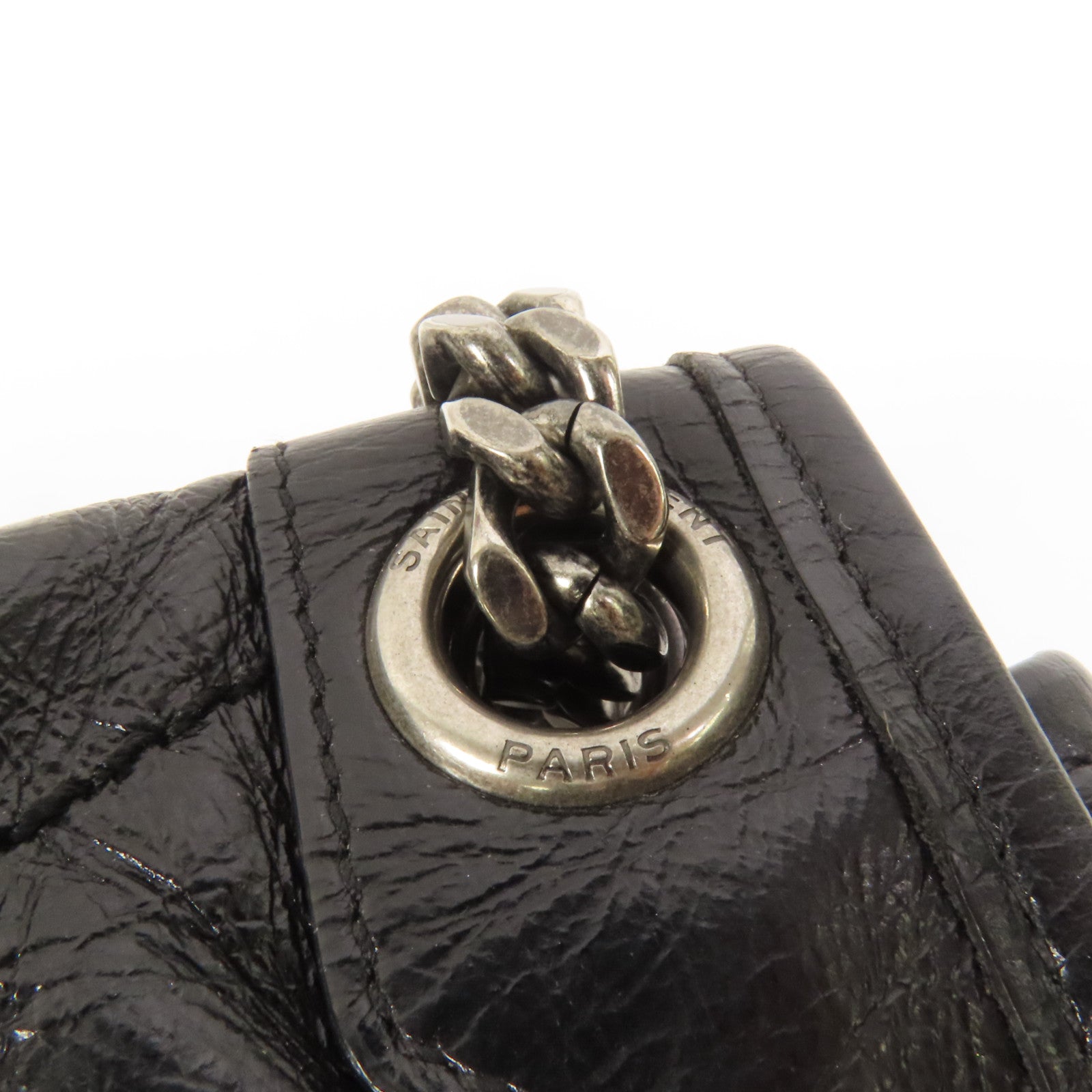SAINT LAURENT 牛皮皮革Niki Medium銀扣肩背袋