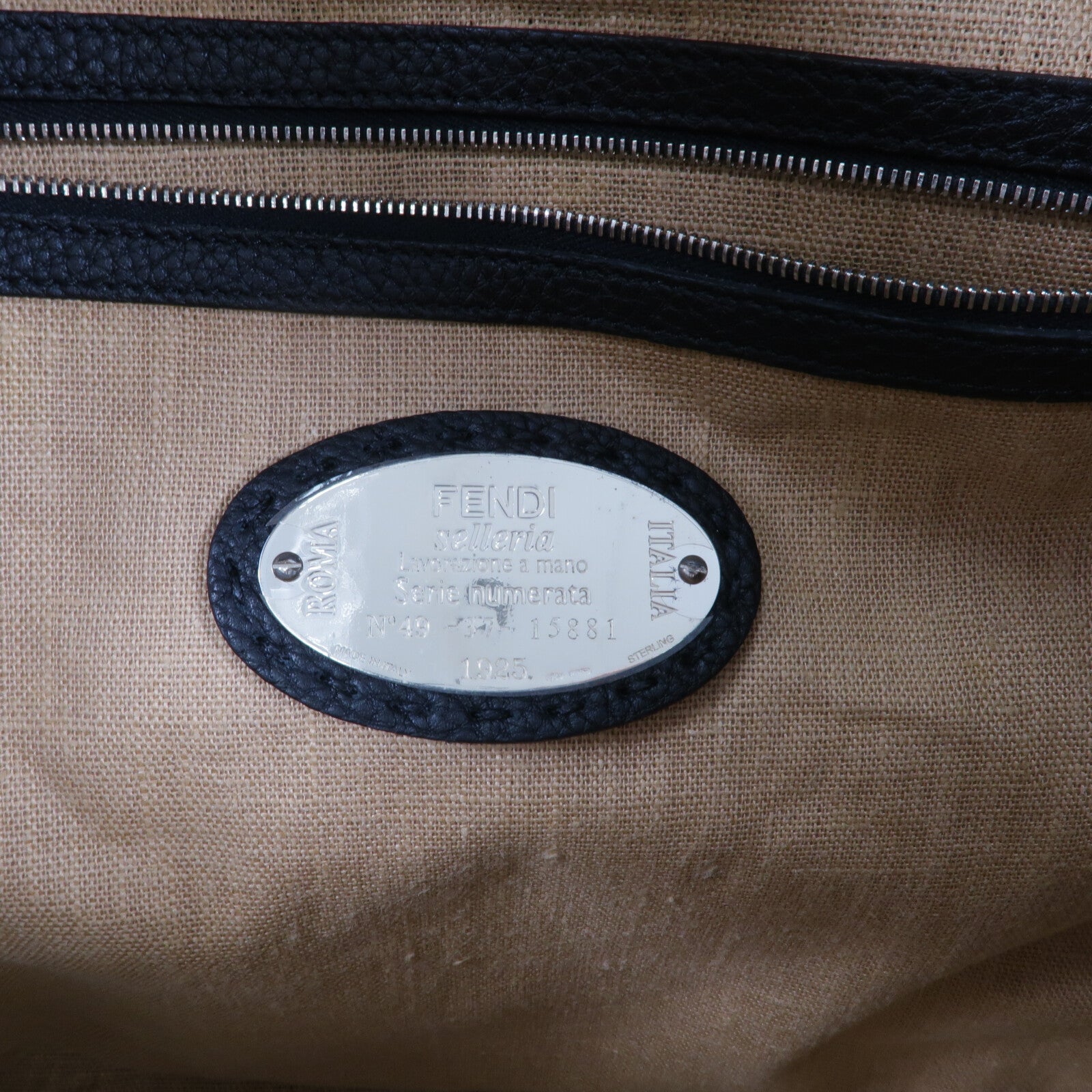 FENDI Roman Leather Selleria 2 Way Bag手挽肩背兩用袋