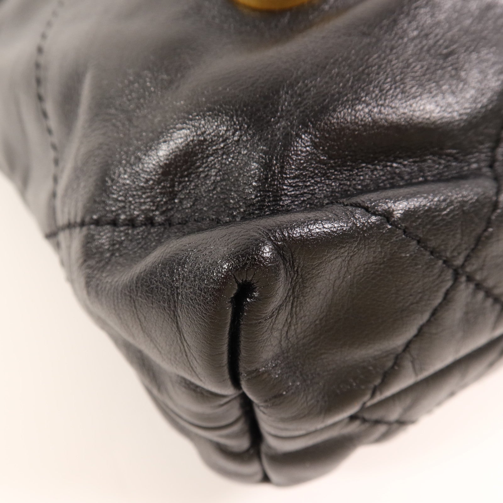 CHANEL 牛皮皮革Chanel Mini 22金扣手挽肩背兩用袋