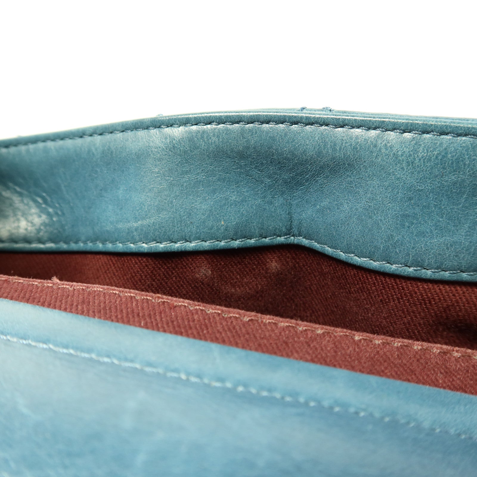 CHANEL 牛皮皮革Chain Shoulder銀扣鏈帶肩背袋