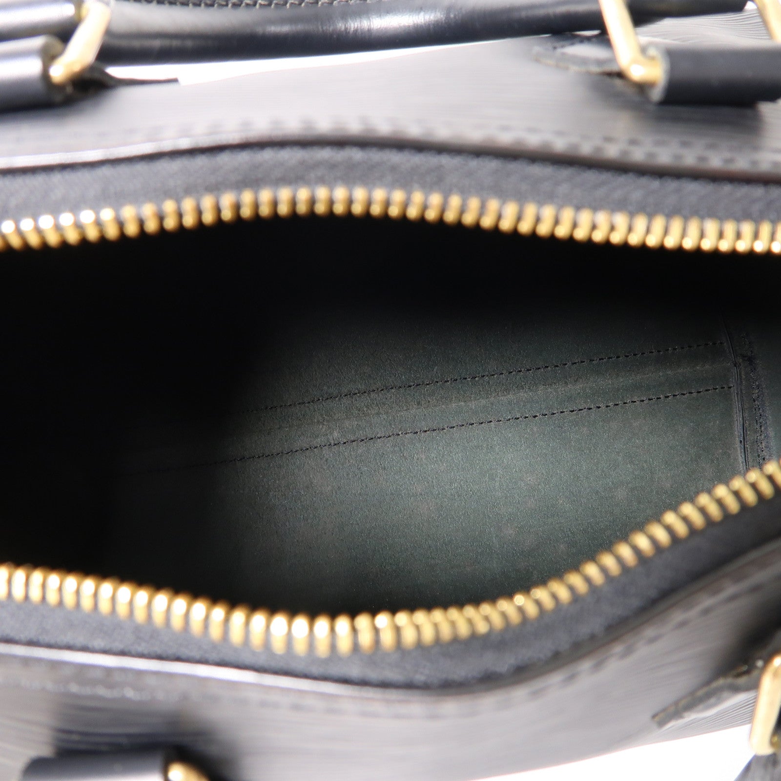 LOUIS VUITTON Epi Speedy 25金扣手挽袋黑色