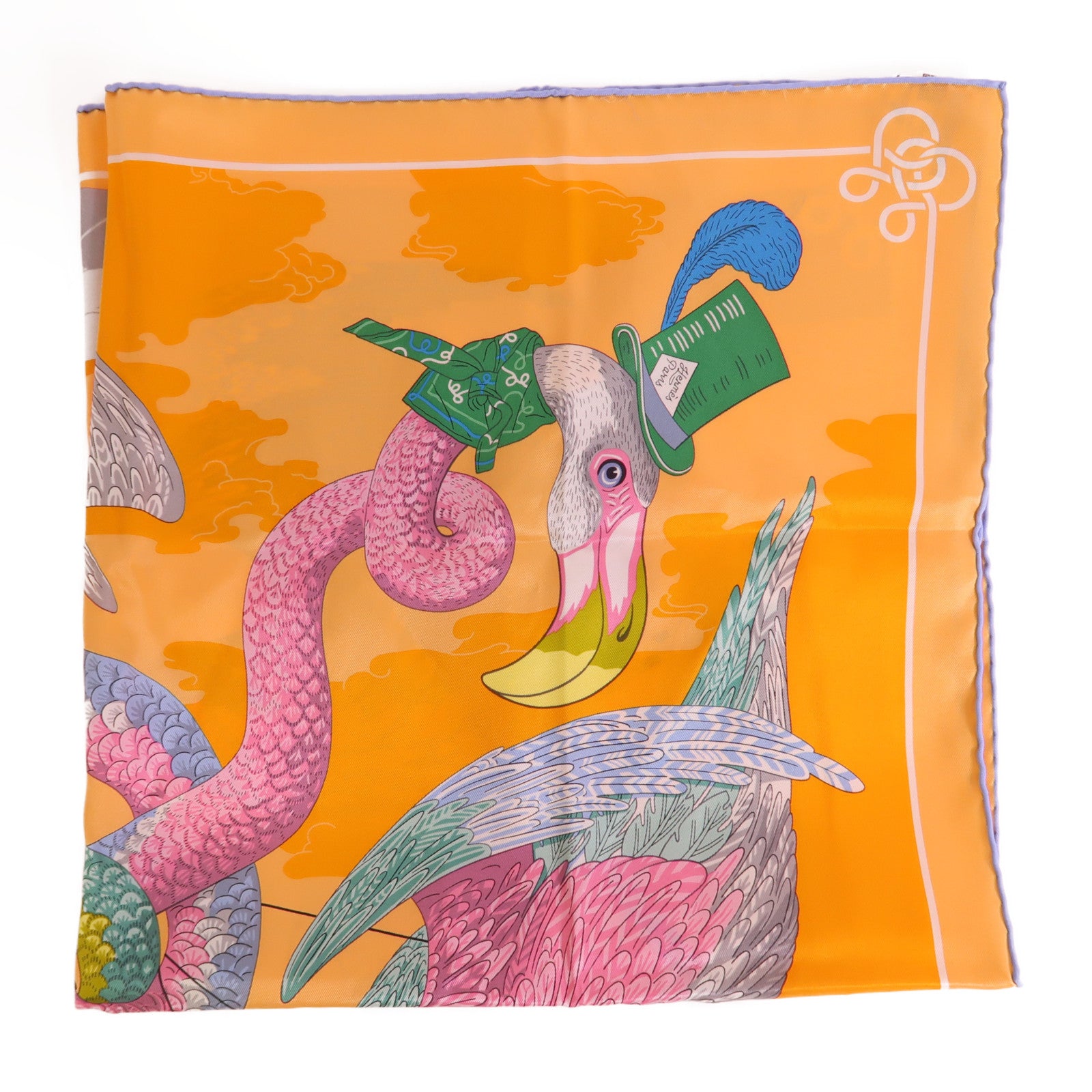 HERMES Carre 70 Scarf Silk Multicolor