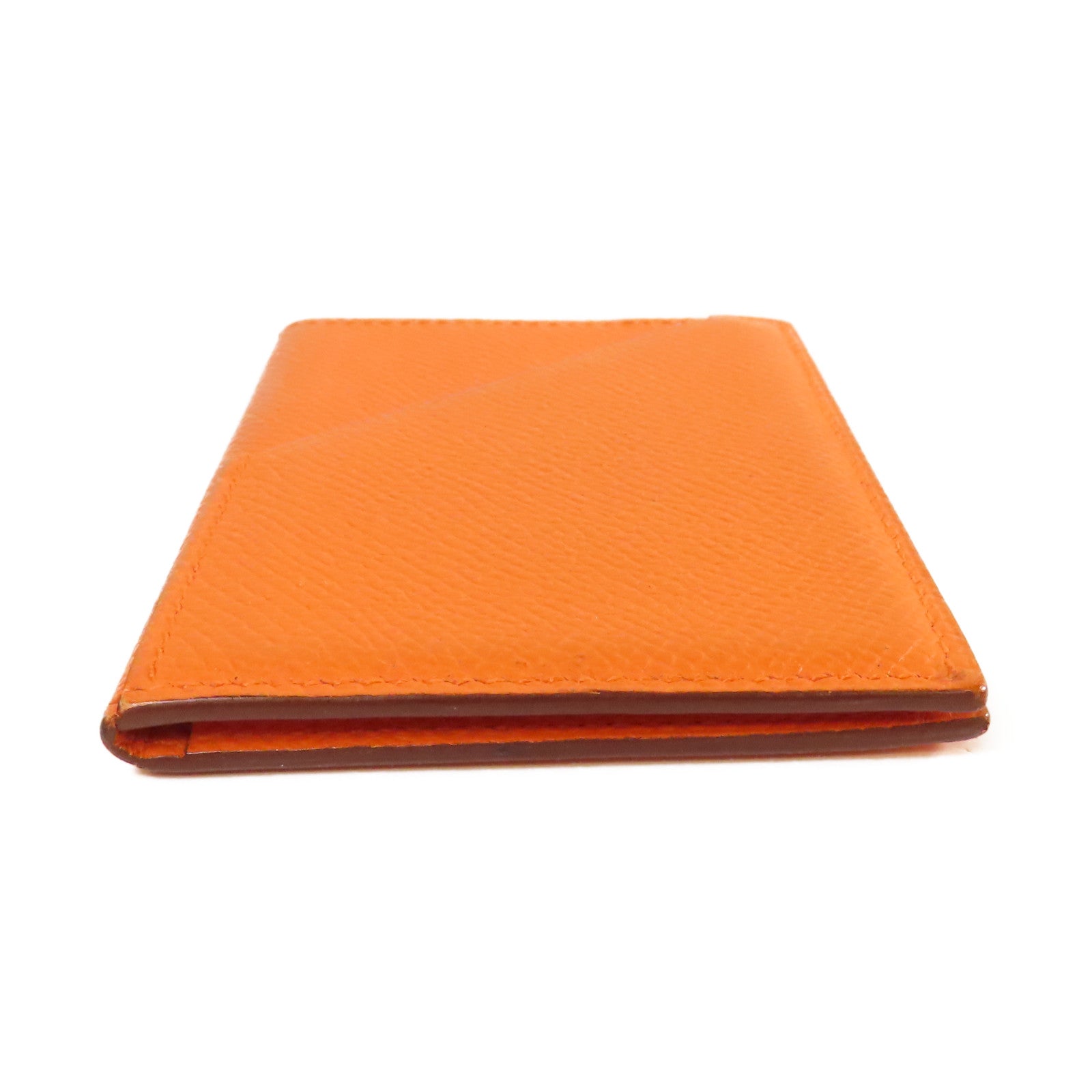 HERMES Epsom皮革Card Case卡片套Orange橙色