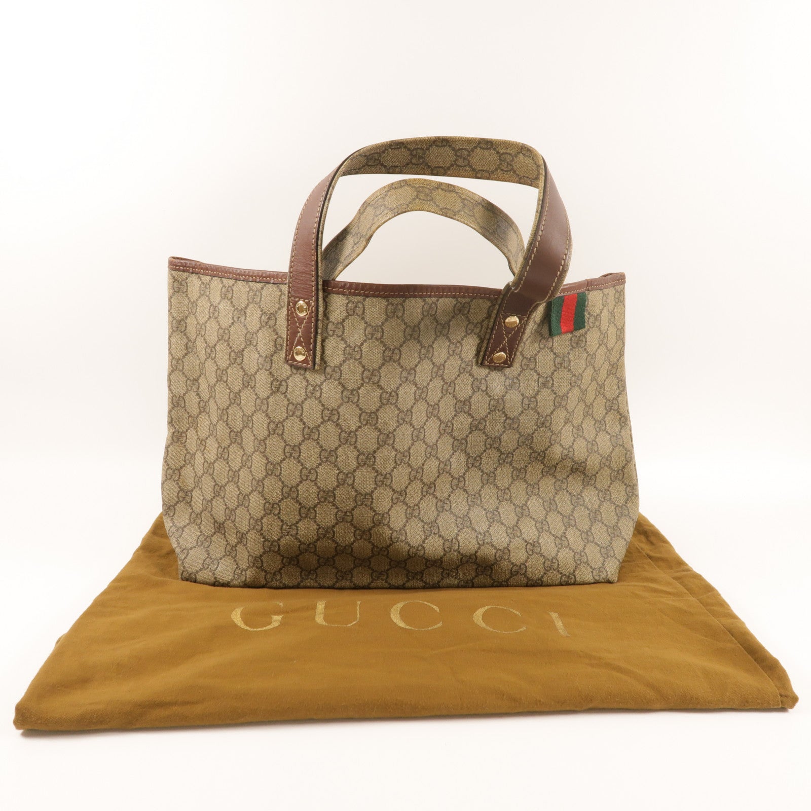 GUCCI 塗層帆布Tote bag金扣手挽袋