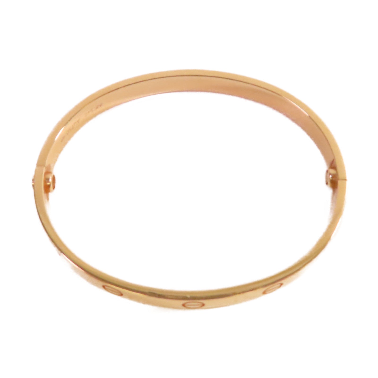 CARTIER 18K玫瑰金Love Bracelet手鐲#18