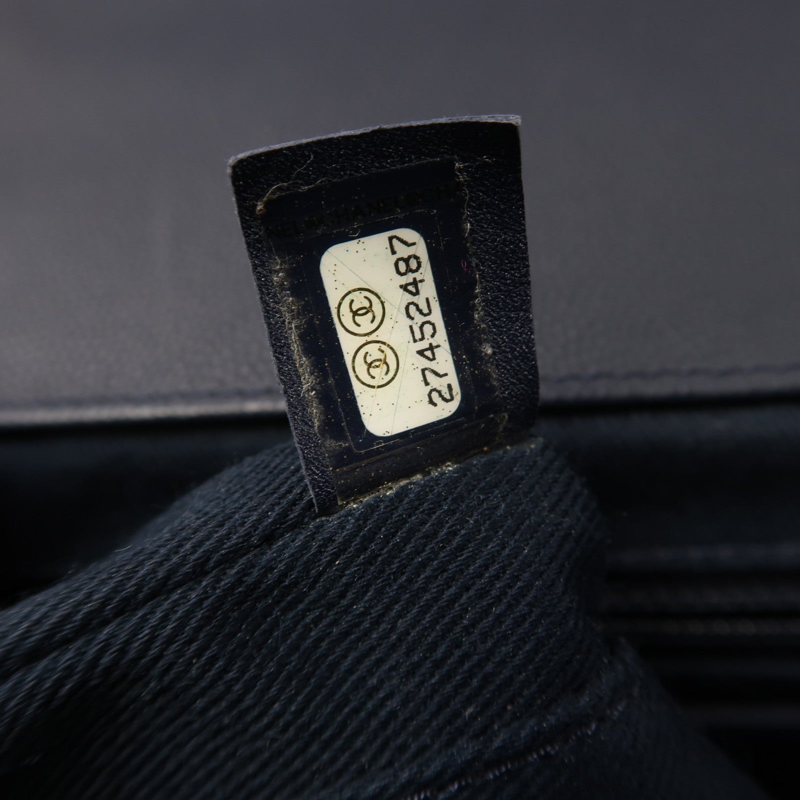 CHANEL 菱格牛皮皮革Shoulder Bag金扣鏈帶肩背袋藍色