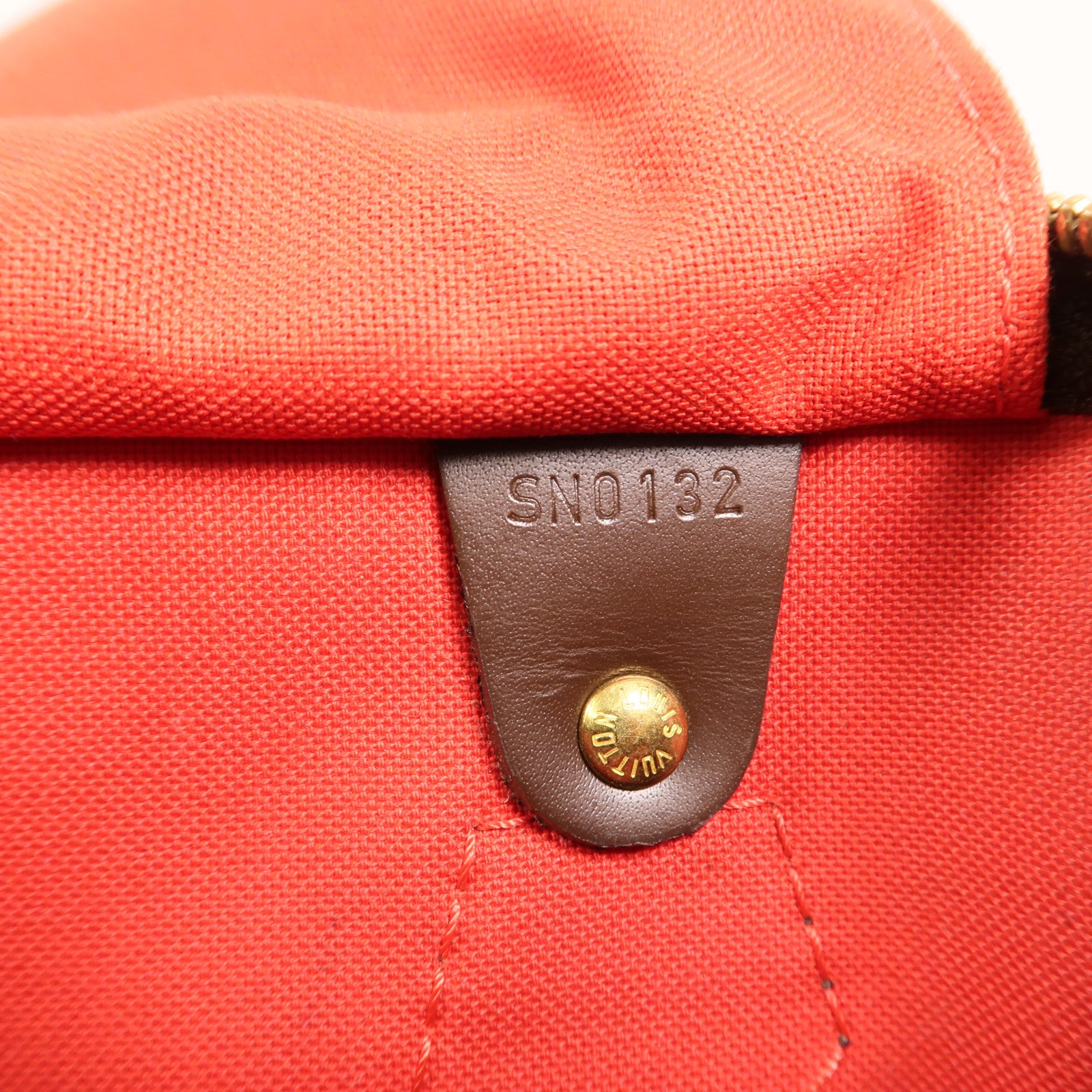 LOUIS VUITTON Damier Speedy 30金扣手挽袋