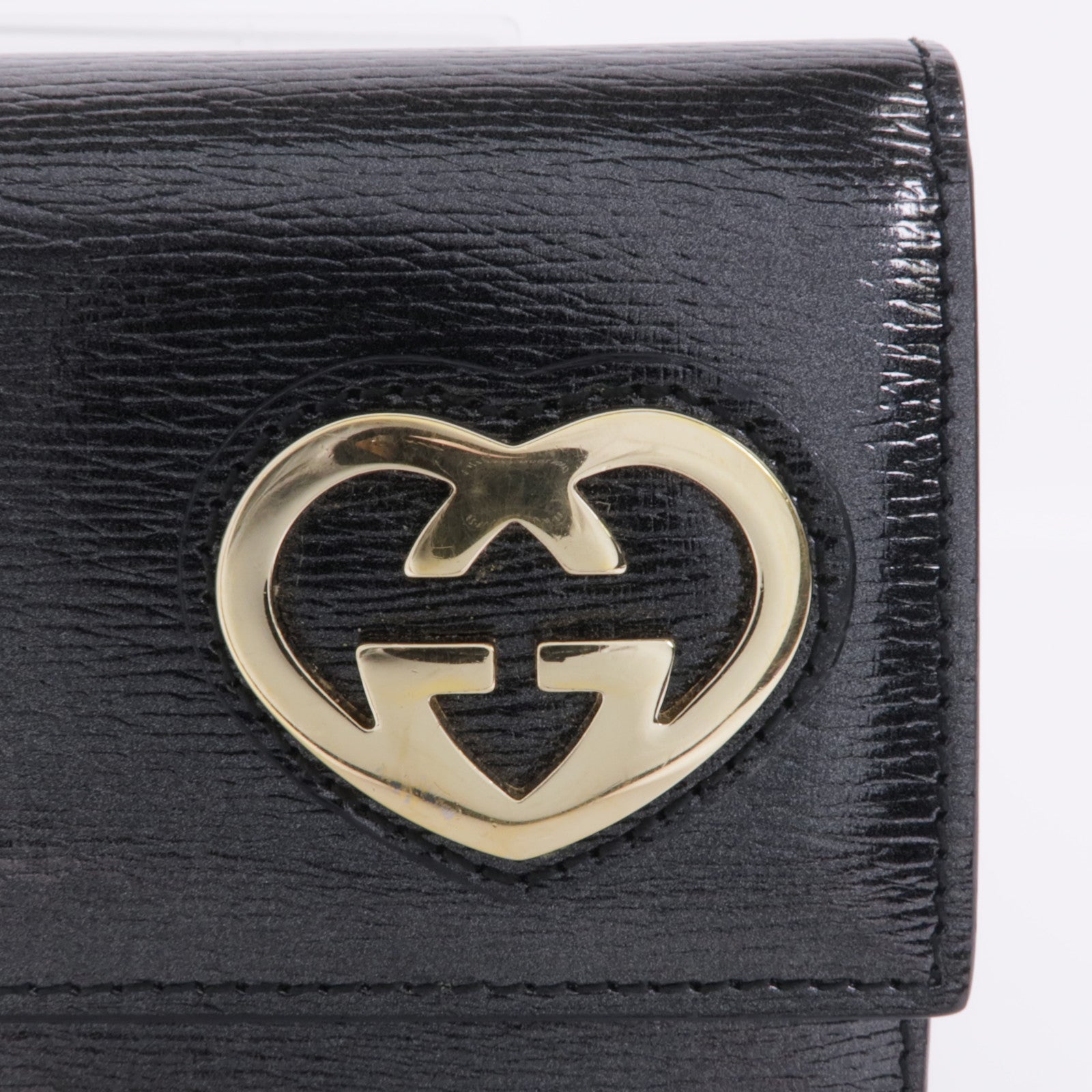 GUCCI GG GHW Long Wallet 251861 Calfskin Leather Black
