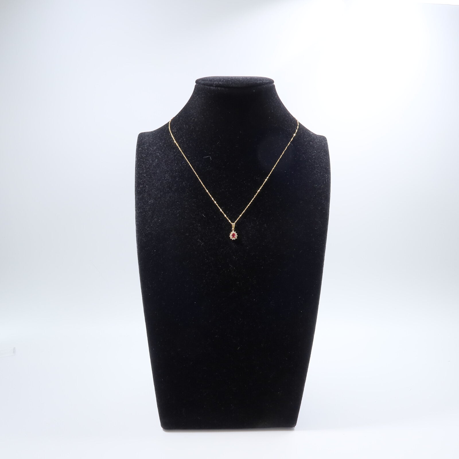 JEWELRY 18K黃金Ruby Diamond Necklace紅寶石/鑽石項鍊