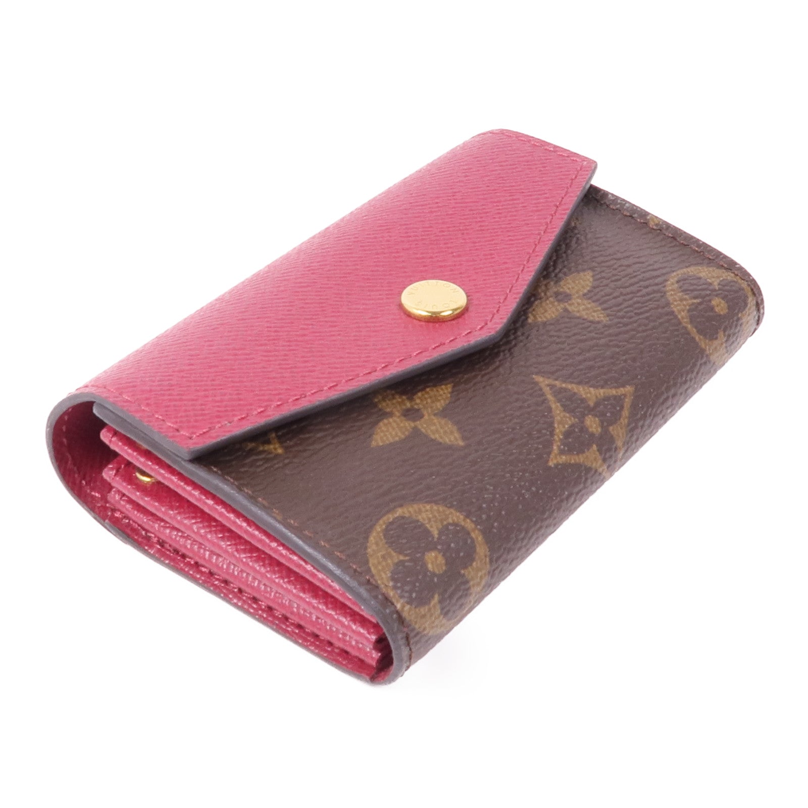 LOUIS VUITTON Monogram Sarah Multicartes金扣零錢包/卡片套